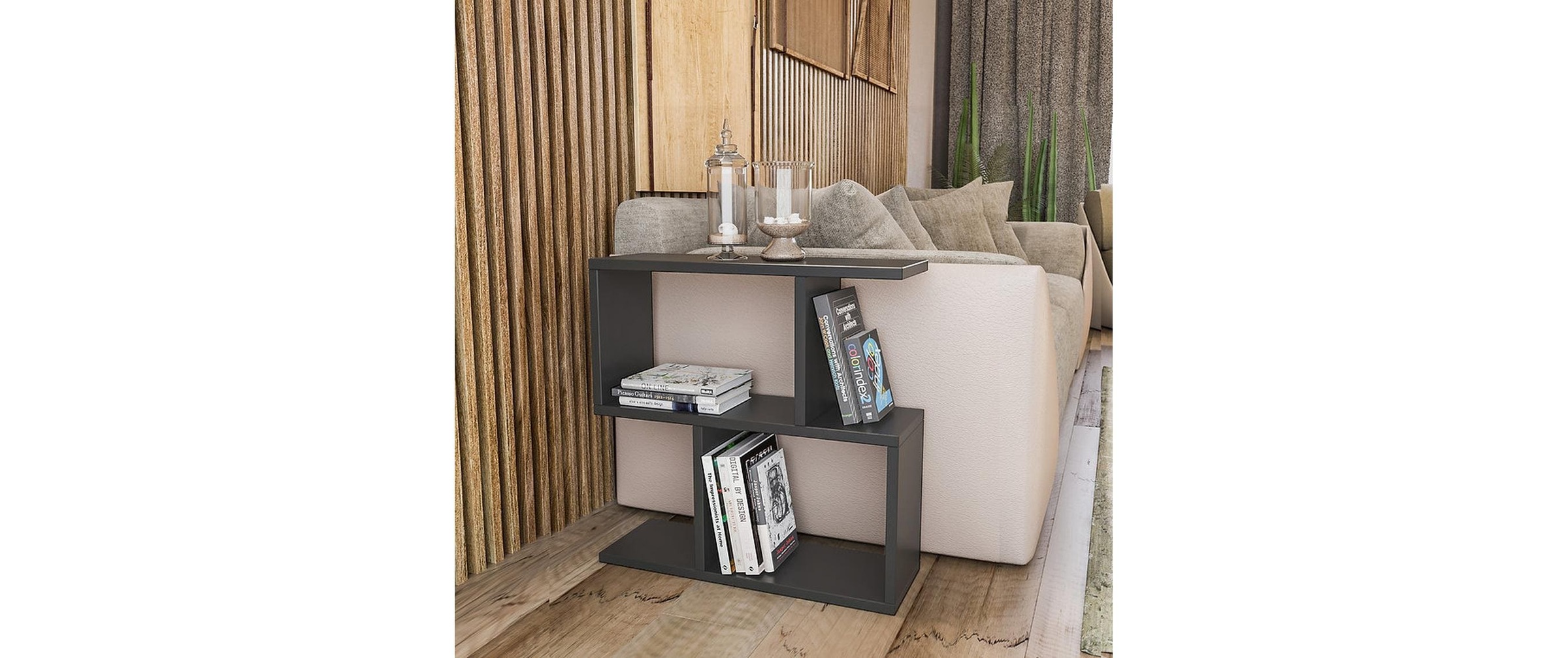 WOODY FASHION Regal »Life 60 x 60 x 20 cm, Anthrazit«