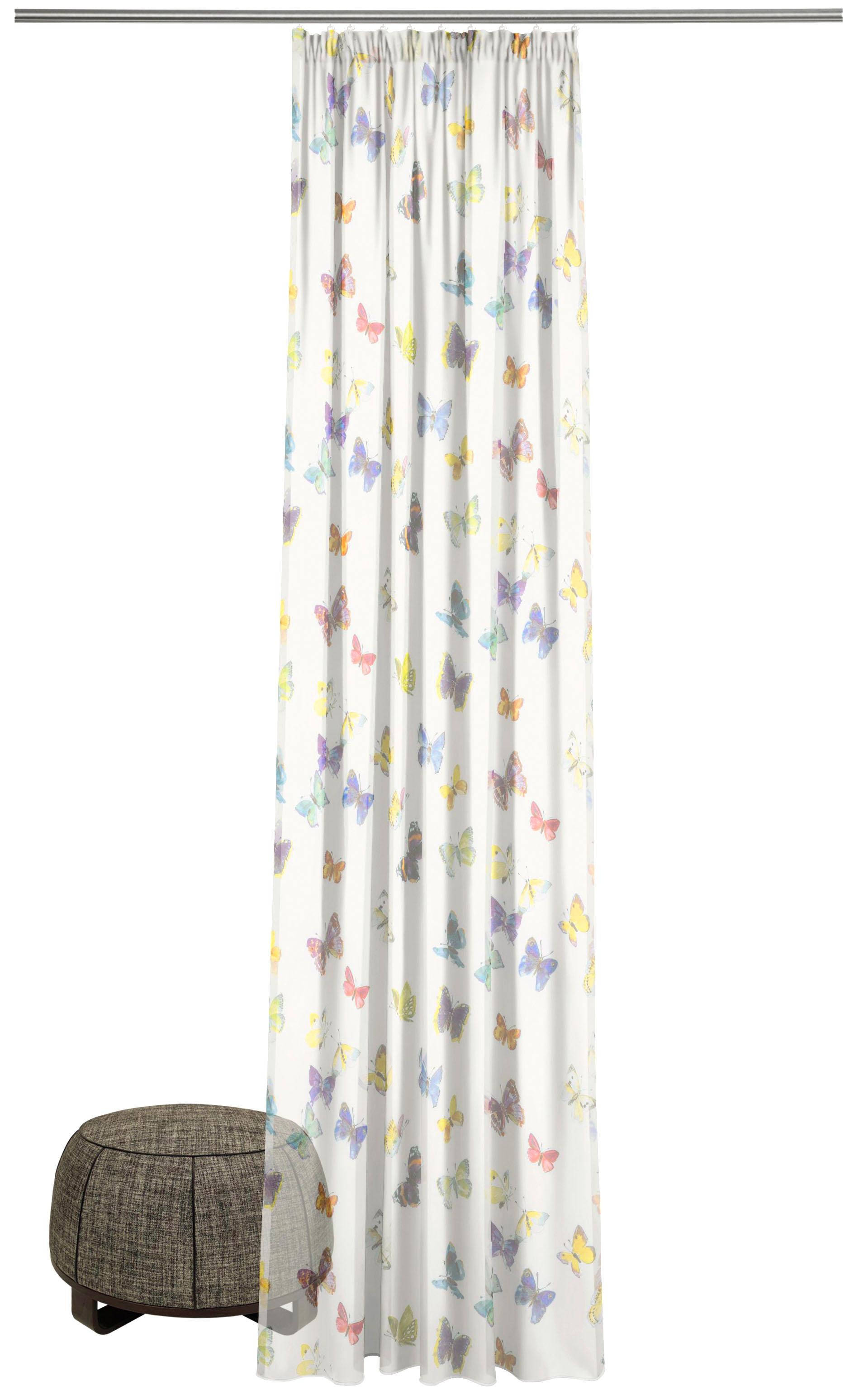 Image of ADO Goldfarbenkante Gardine nach Mass »Magnifica«, (1 St.), halbtransparenter Stoff, einseitig bedruckt, leichte Qualität bei Ackermann Versand Schweiz