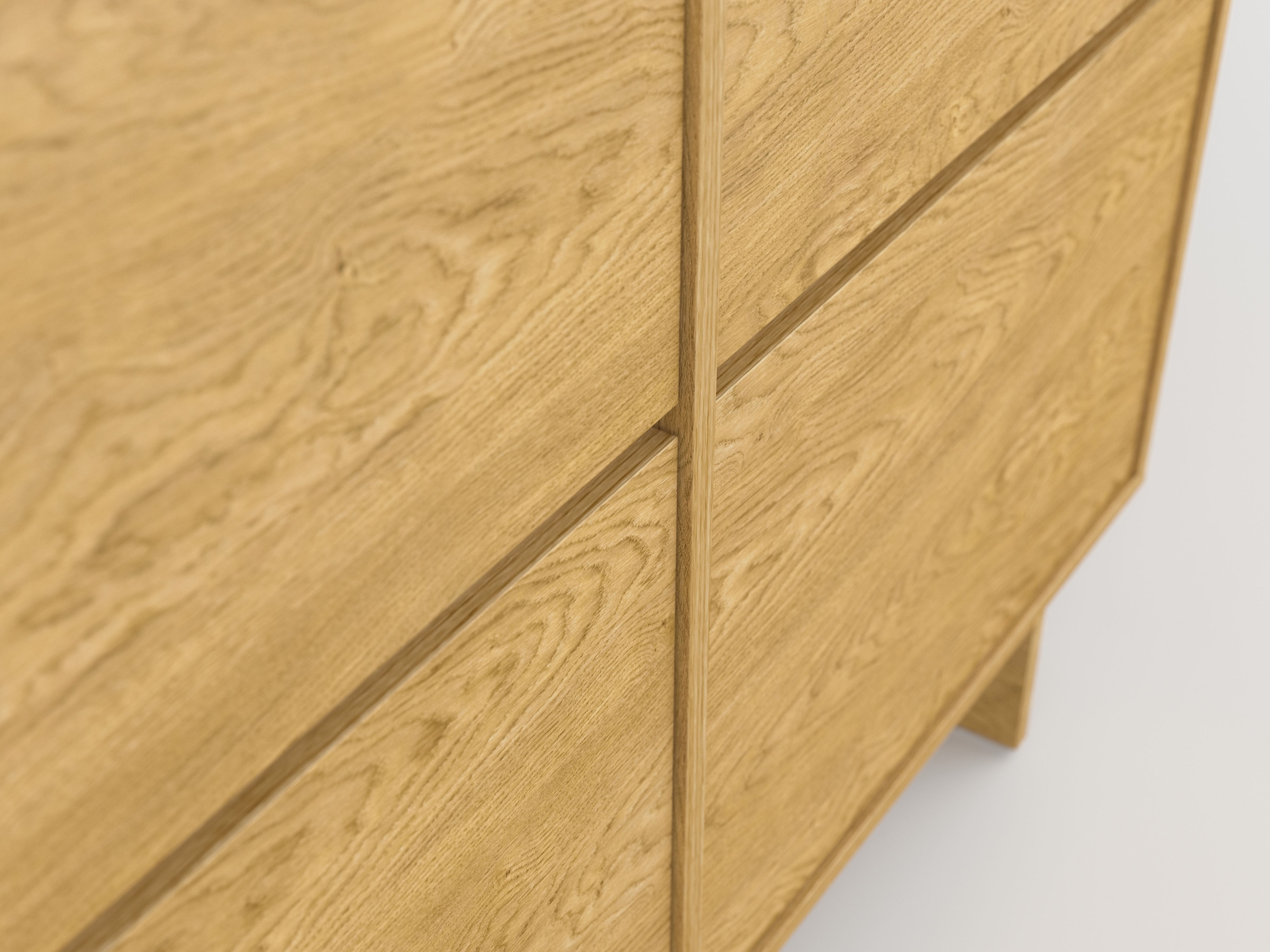 GOODproduct Sideboard »Tatami, Stilvolle, moderne grifflose Kommode 4 Türen, Breite 220cm« Anrichte mit viel Stauraum, Böden verstellbar, push-to-open-Funktion