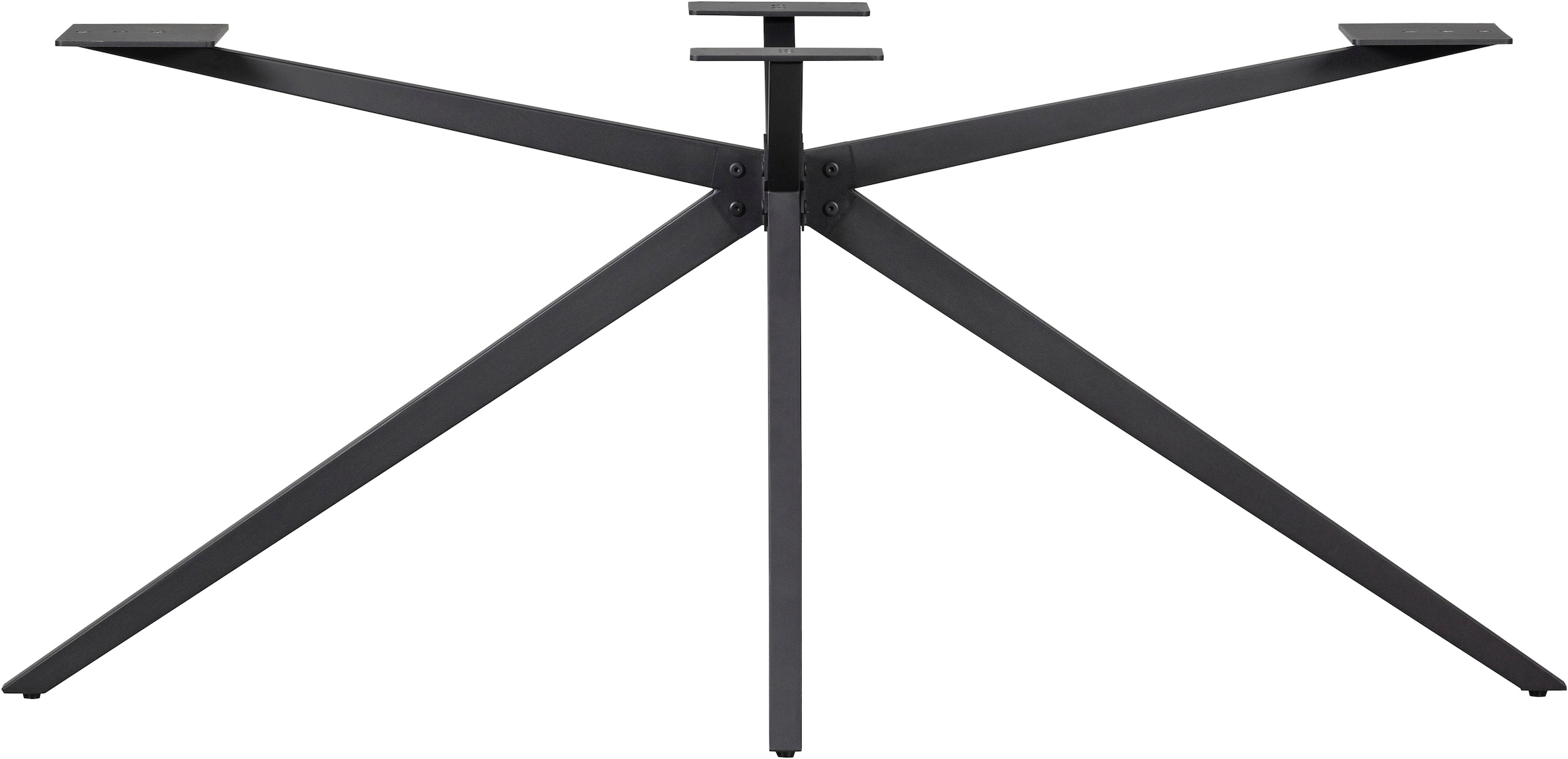 WOOOD Pied de table »Tablo Holland XL Metall mit Pulverbeschichtung B 170 x T 80 x H 72 cm« Structure croisée Ø 3,5 cm, capacité de charge 160 kg, facile à monter