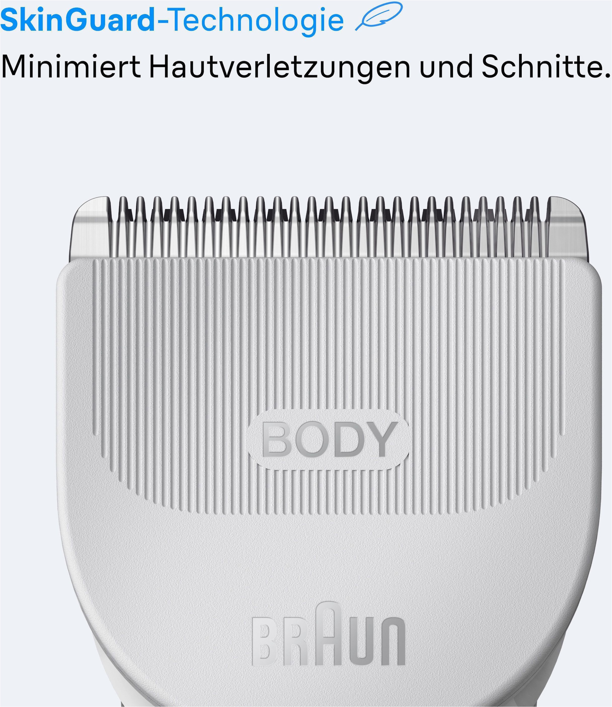 Braun Tondeuse à cheveux »Bodygroomer BG3530« Protection extra pour la peau, autonomie batterie 80 min, étanche