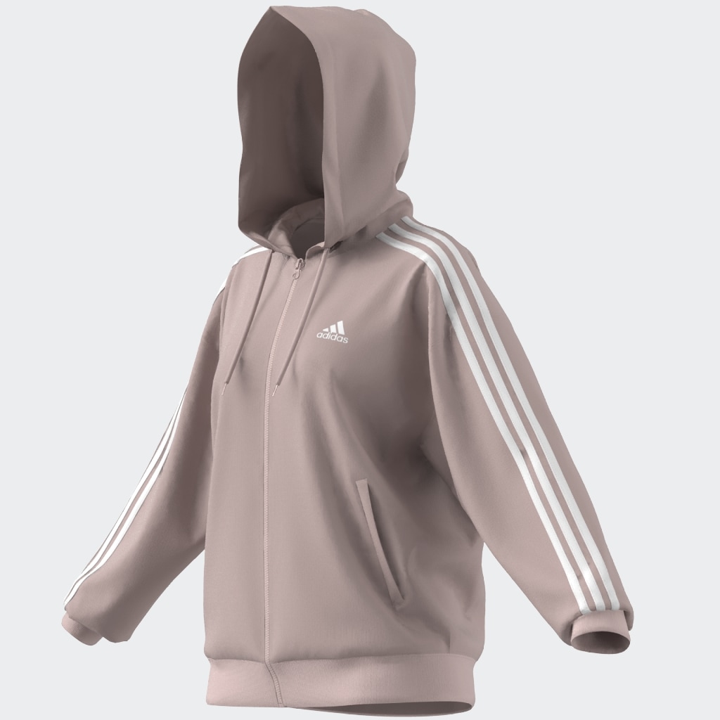 adidas Sportswear Kapuzensweatjacke »ESSENTIALS 3STREIFEN FRENCH TERRY OVERSIZED KAPUZENJACKE«