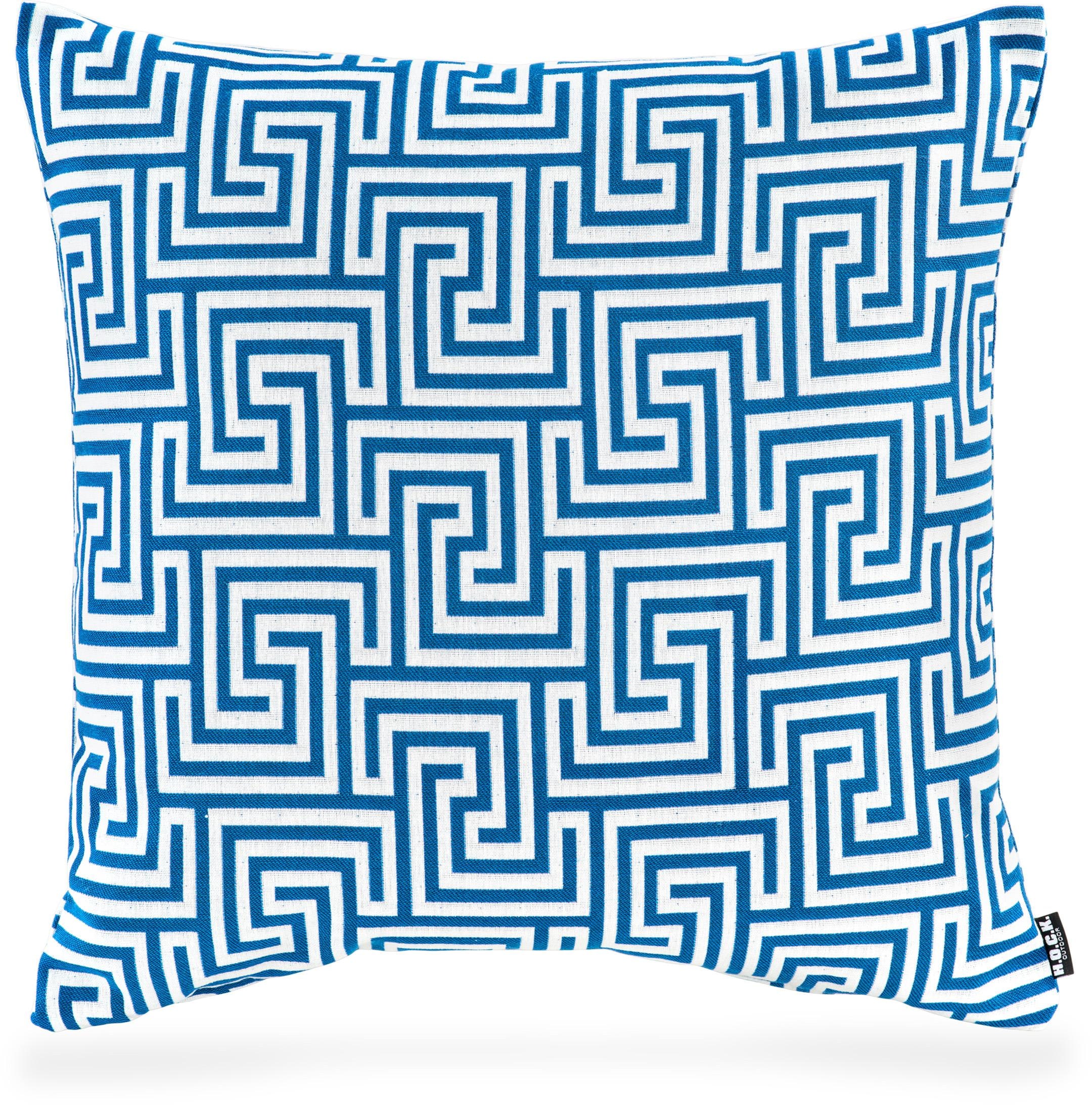Image of H.O.C.K. Dekokissen "Gauzy blue No 16" Kissenhülle mit Füllung, 1 Stück