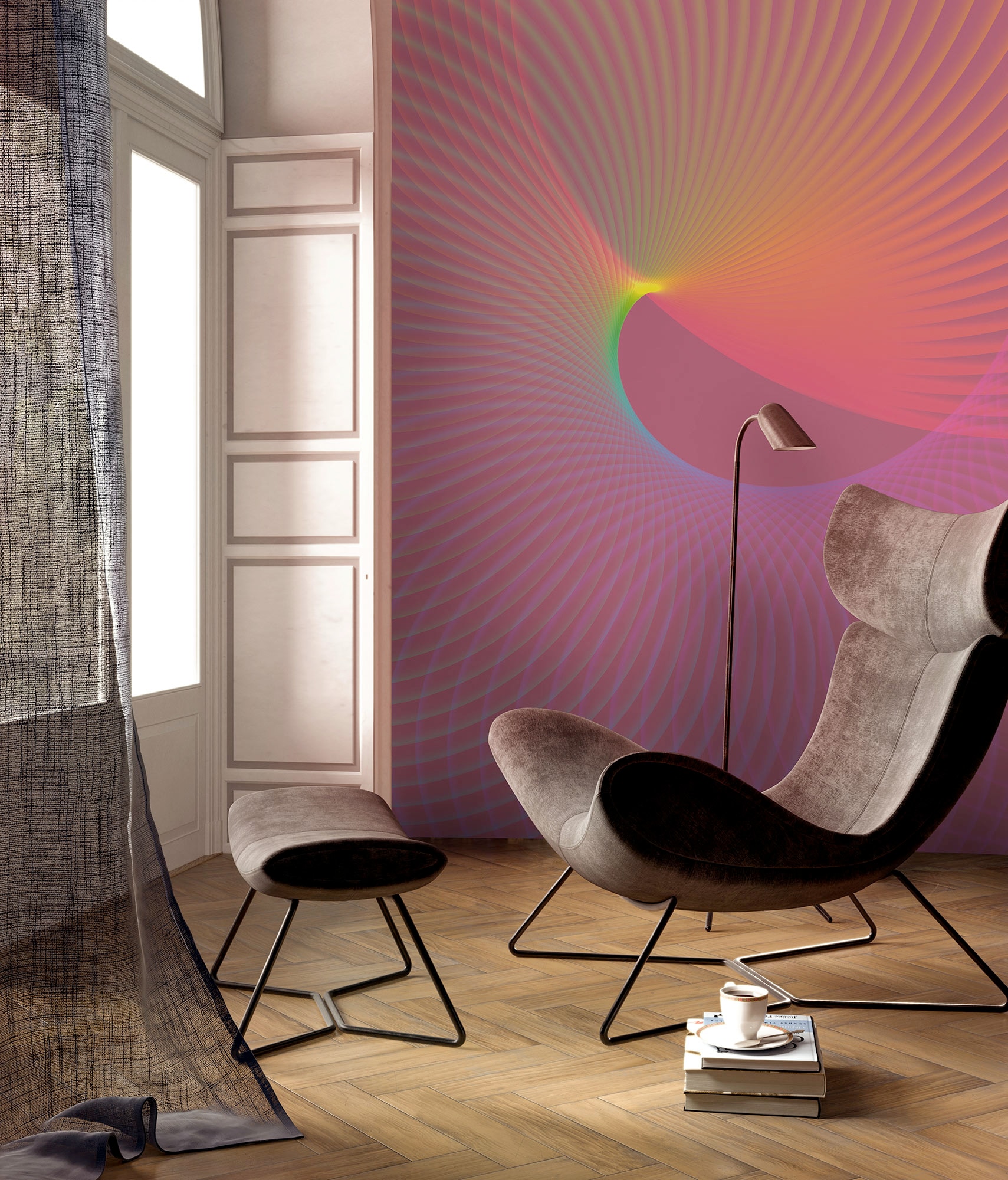 Image of Komar Fototapete "Komar Vlies Fototapete - Frequenz - Grösse 200 x 250 cm" bedruckt glatt