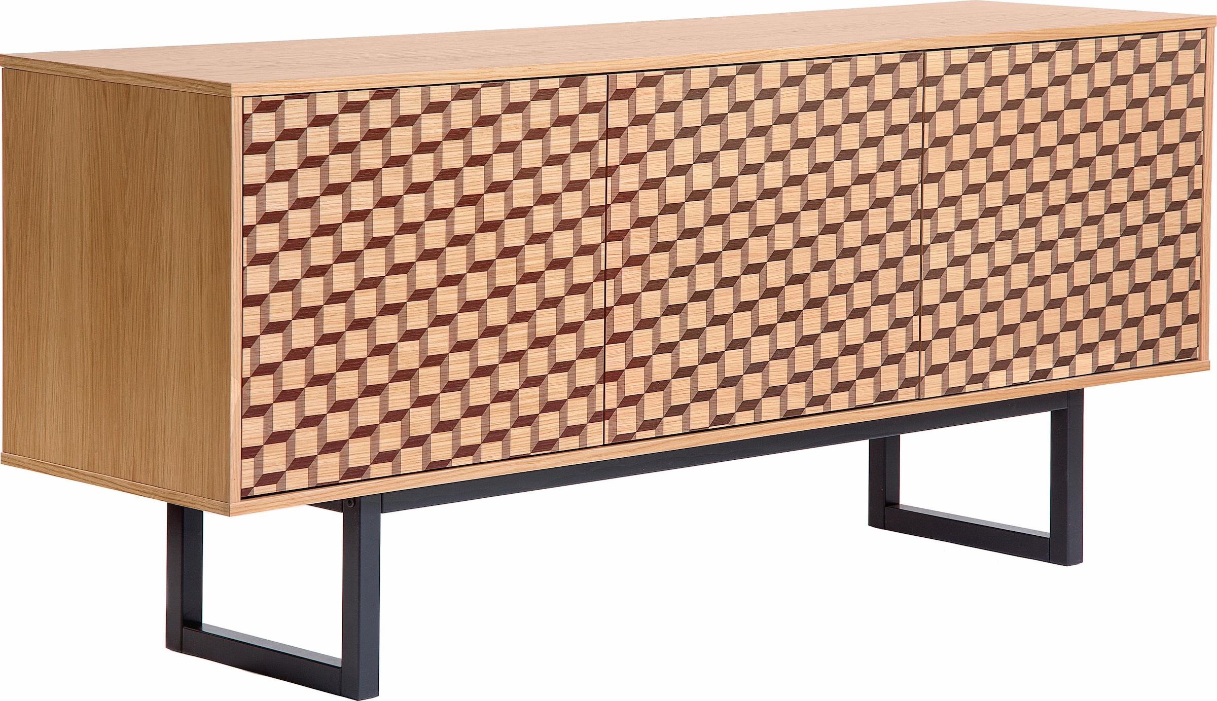 Woodman Sideboard »Millie« Kommode mit Push-to open Funktion, Breite 175 cm, FSC®