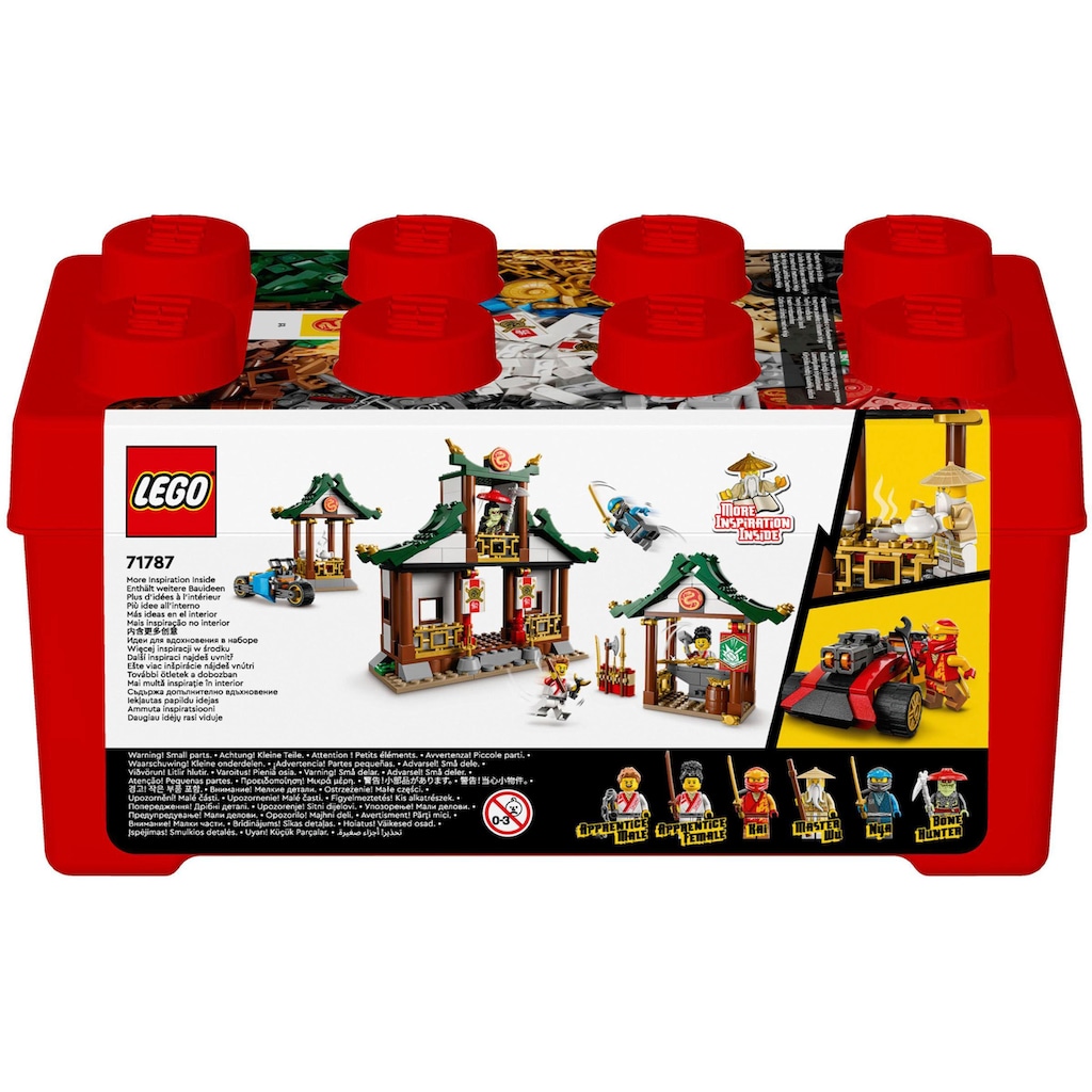 LEGO® Konstruktionsspielsteine »Kreative Ninja Steinebox (71787), LEGO® NINJAGO«, (530 St.)