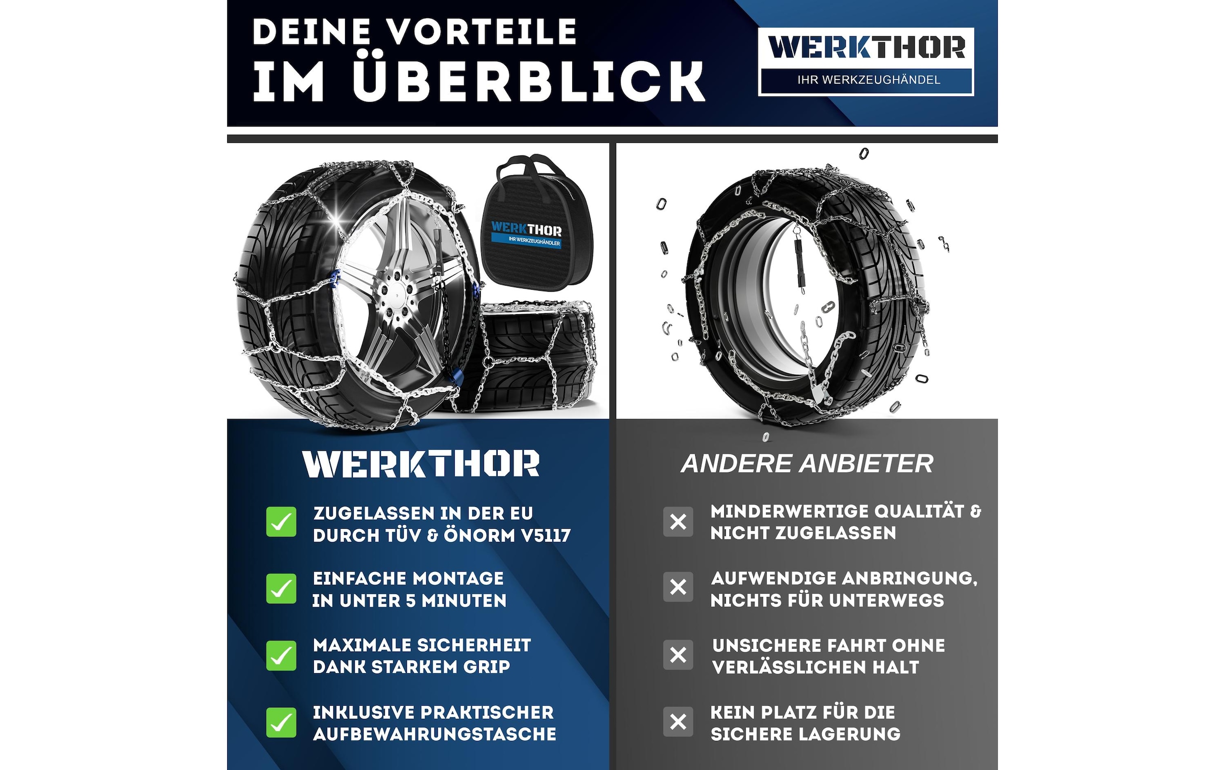   Schneeketten »Werkthor WT 110 2er Set«