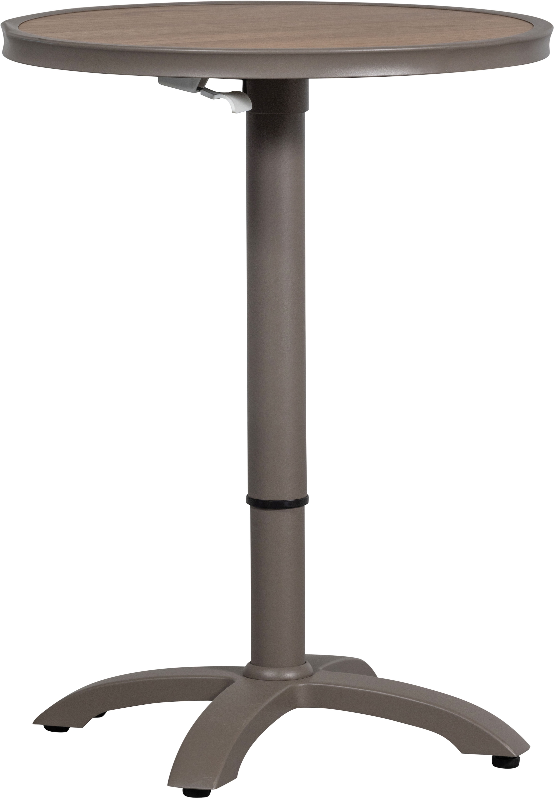 WOOOD Barhocker »Jeppe aus Aluminium höhenverstellbar, B 70 x T 70 x H 72/110 cm« Für Aussenbereich geeignet, Einfach zu montierbar, Pfleigleicht