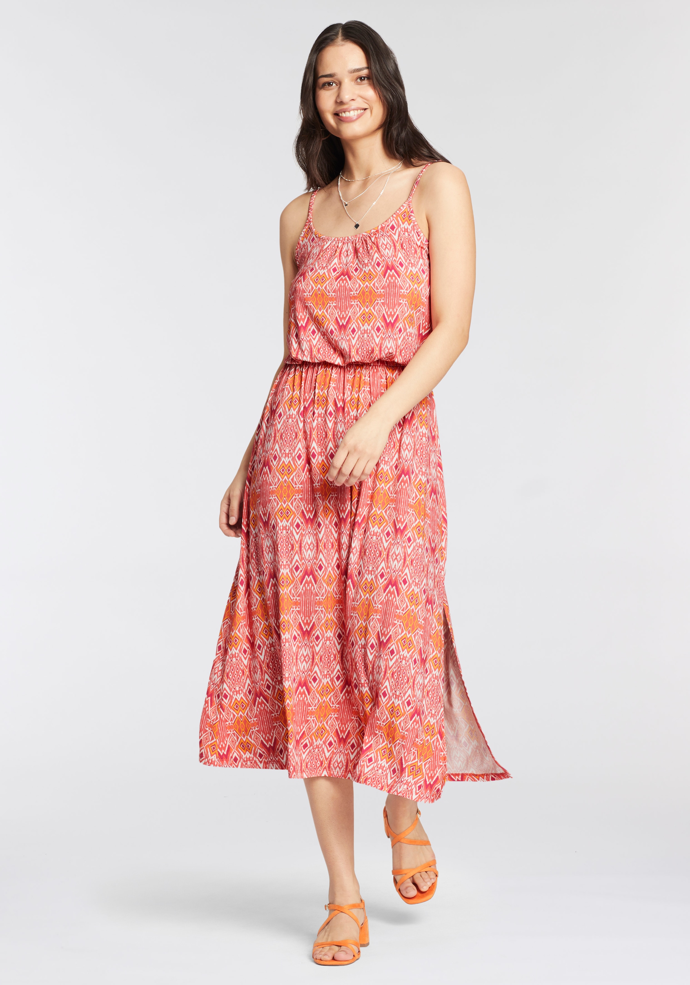 Laura Scott Sommerkleid, mit femininem Allover-Print - NEUE KOLLEKTION