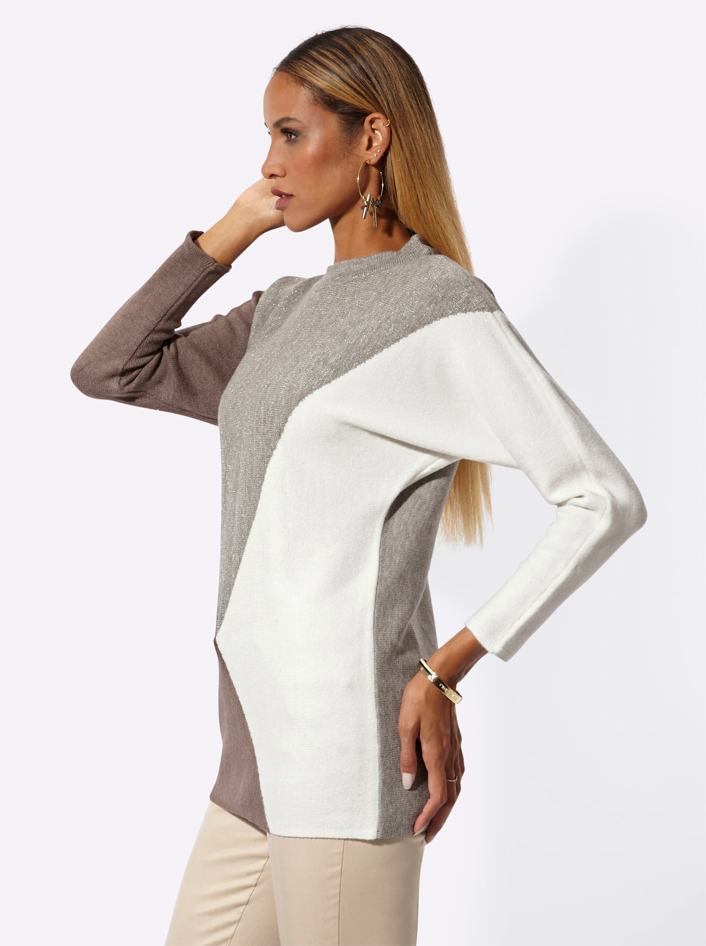 creation L Fledermauspullover »Stehkragen-Pullover«