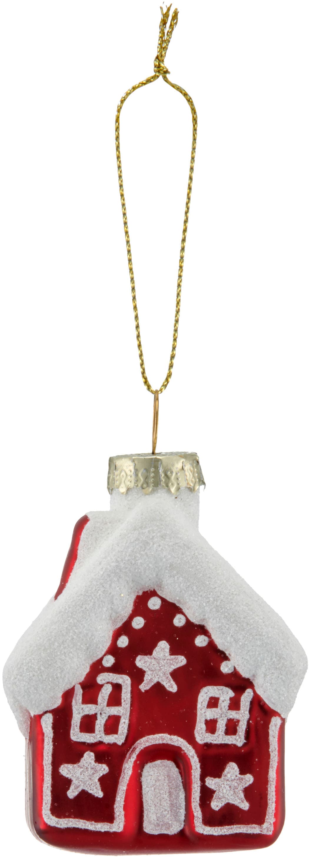 LeGer Home by Lena Gercke Décorations pour l'arbre de Noël »Glashänger Lebkuchenhaus« mit Glitzereffekt