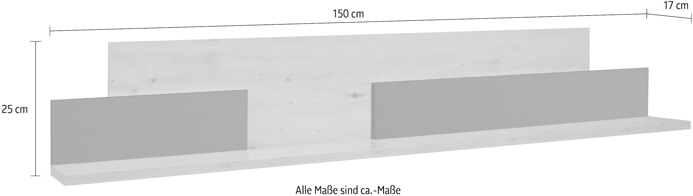 Mäusbacher Tableau mural »Faro« Faro Wandboard , Breite 150 cm, modernes Wandregal