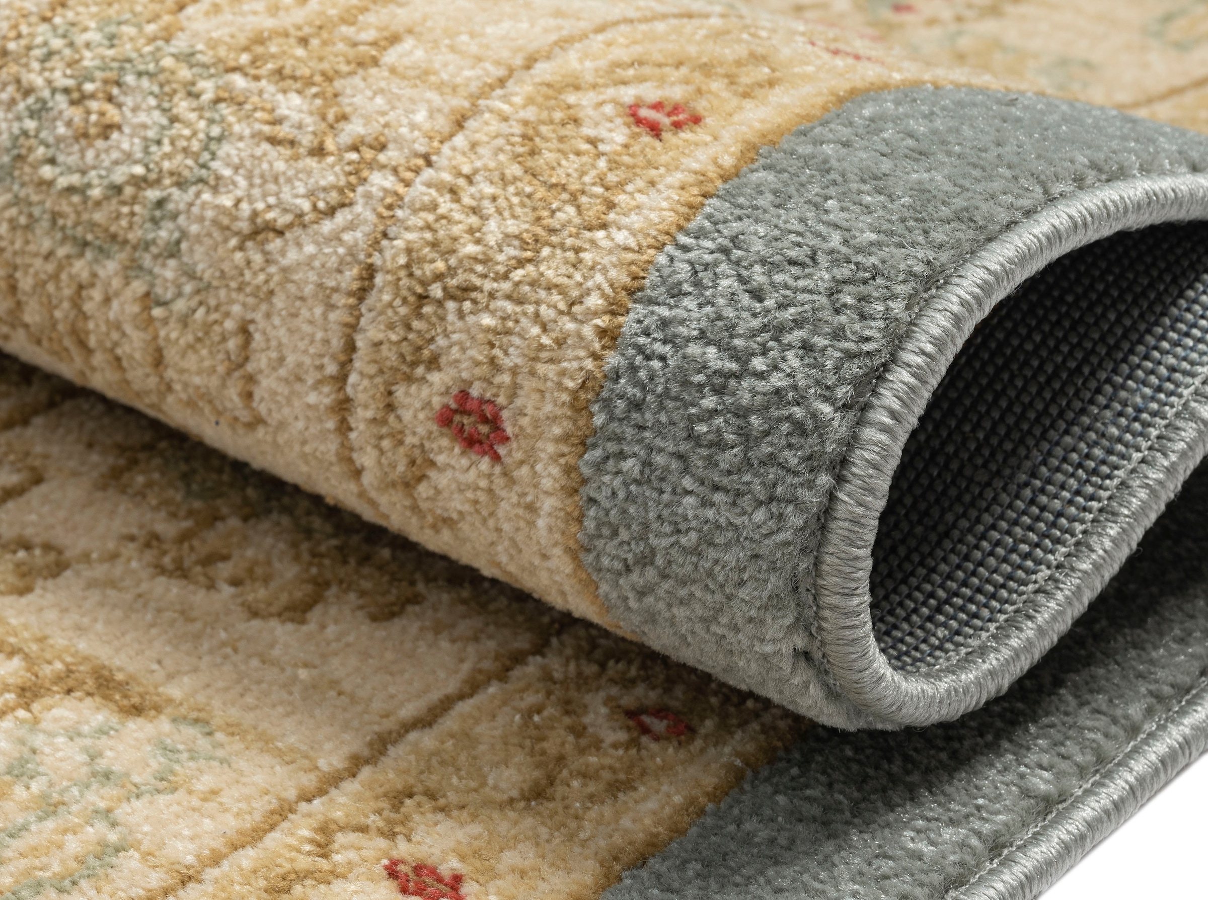 Myflair Möbel & Accessoires Teppich »Maryam 5« rechteckig 7,5 mm Höhe Kurzflor, Orient Optik, edler Glanz, mit Fransen, besonders weich