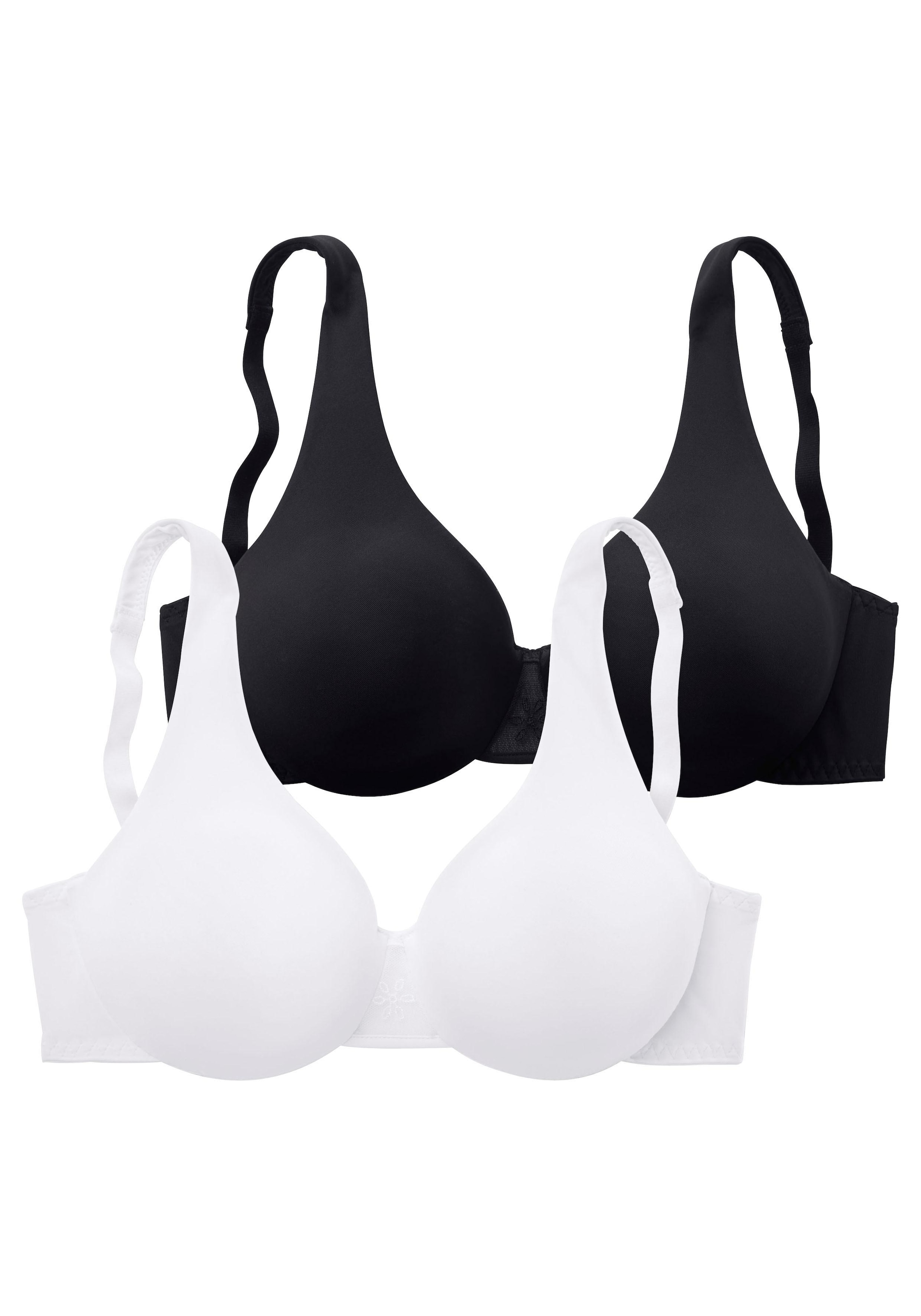 ♕ Nuance T-Shirt-BH, (Packung, 2 Basic doppellagigen versandkostenfrei Stück), mit bestellen Cups, Bügel nahtlosen, Dessous und