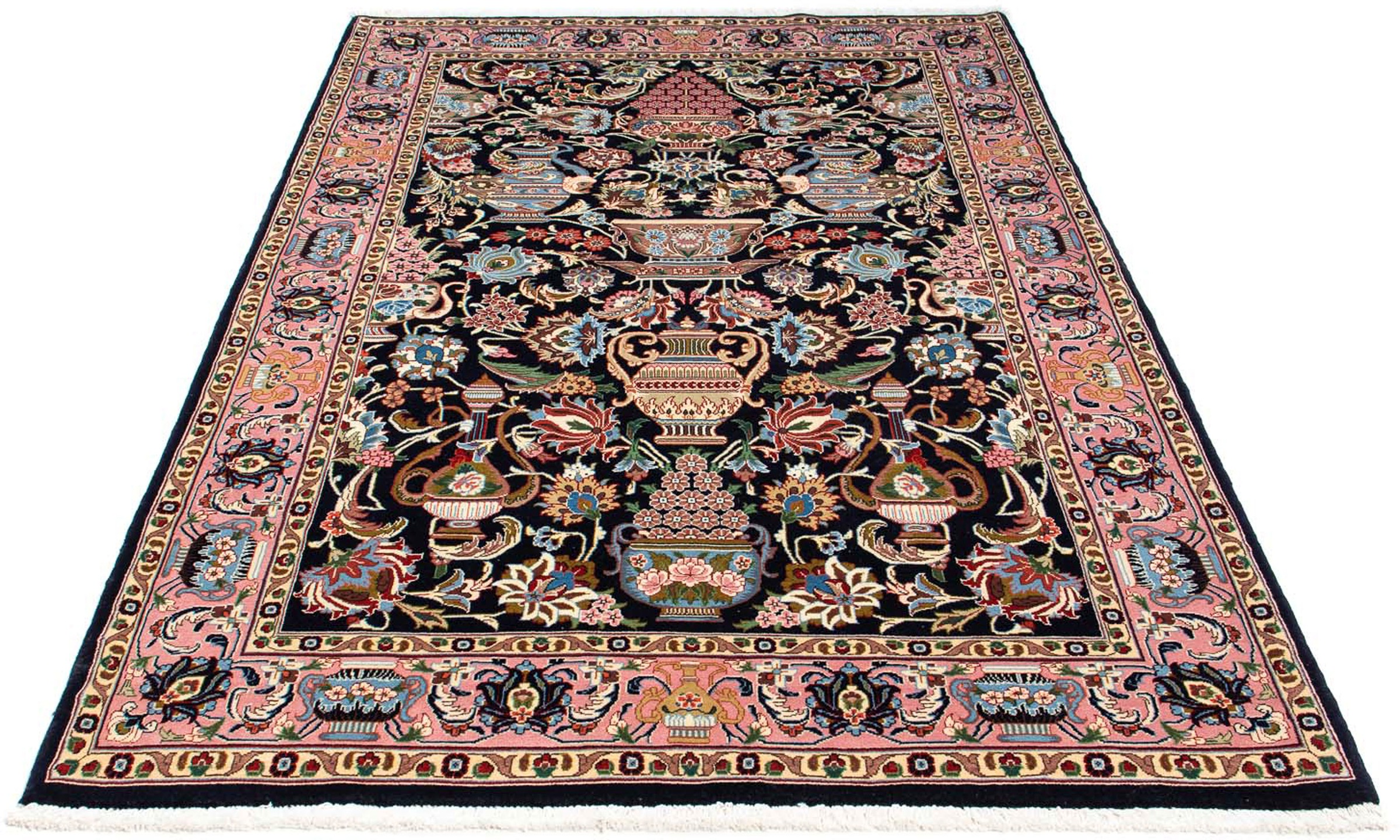 Image of morgenland Orientteppich »Perser - Classic - 228 x 142 cm - dunkelblau«, rechteckig, 10 mm Höhe, Wohnzimmer, Handgeknüpft, Einzelstück mit Zertifikat bei Ackermann Versand Schweiz