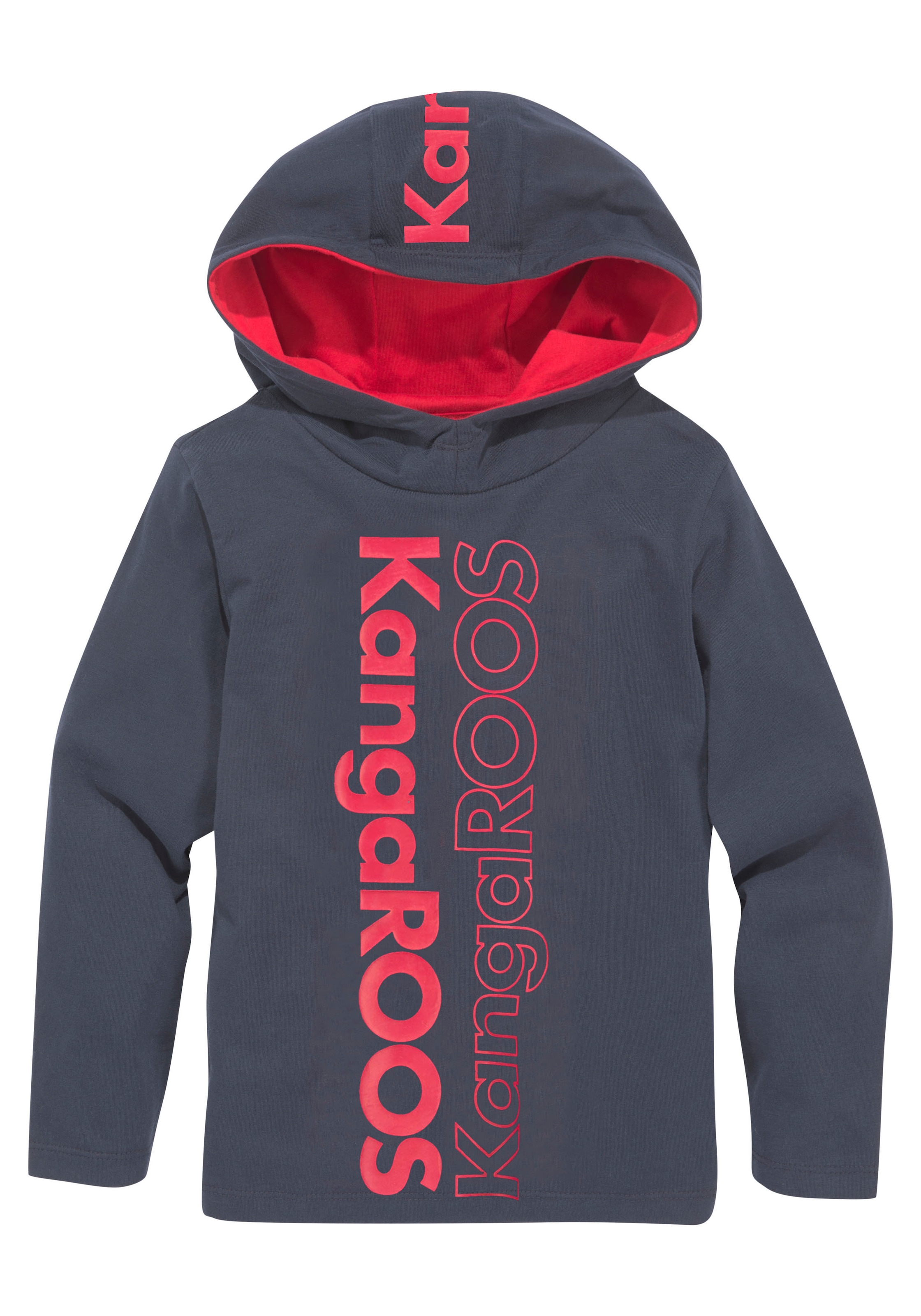 kleine Mindestbestellwert KangaROOS »Logo-Print«, - bestellen für Kapuzenshirt ohne Jungen versandkostenfrei Modische