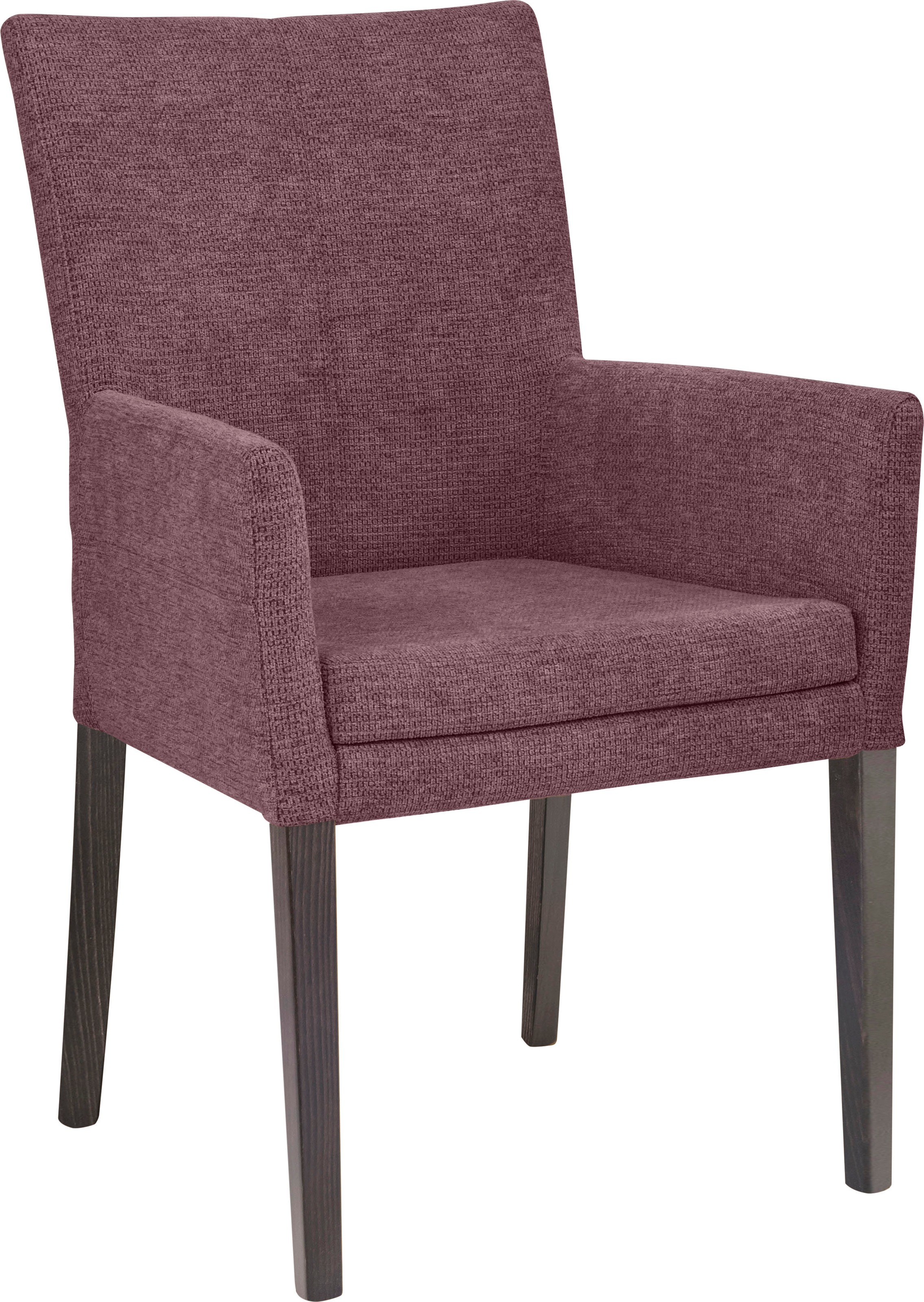 Image of Home affaire Armlehnstuhl »Aspen«, Softstruktur, Beine aus massiver Buche, wengefarben lackiert bei Ackermann Versand Schweiz