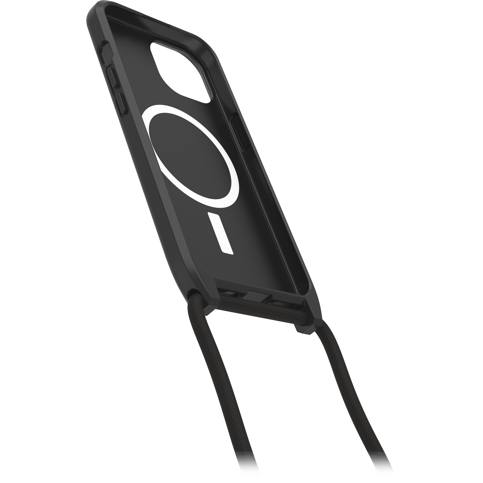 Otterbox Case zum Umhängen »React Necklace Hülle für MagSafe für Apple iPhone 15« Apple iPhone 15 ultraschlanke, schützende Hülle mit verstellbarer Handykette