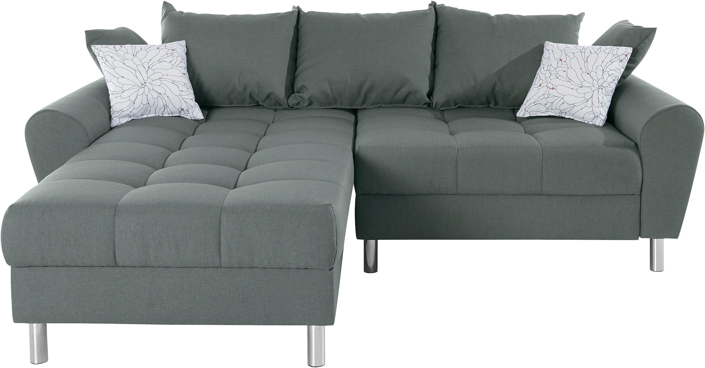 COLLECTION AB Ecksofa »Rada L-Form«, inklusive Hocker, Bettfunktion und Federkern