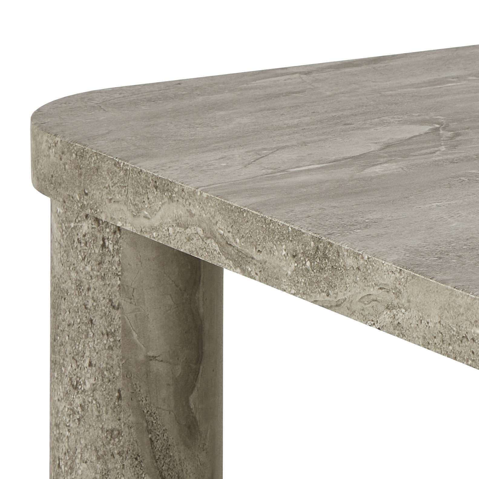 ACTONA GROUP Table basse »Solano« 1 cuis tlg. Aspect marbre gris, pieds robustes, FSC™