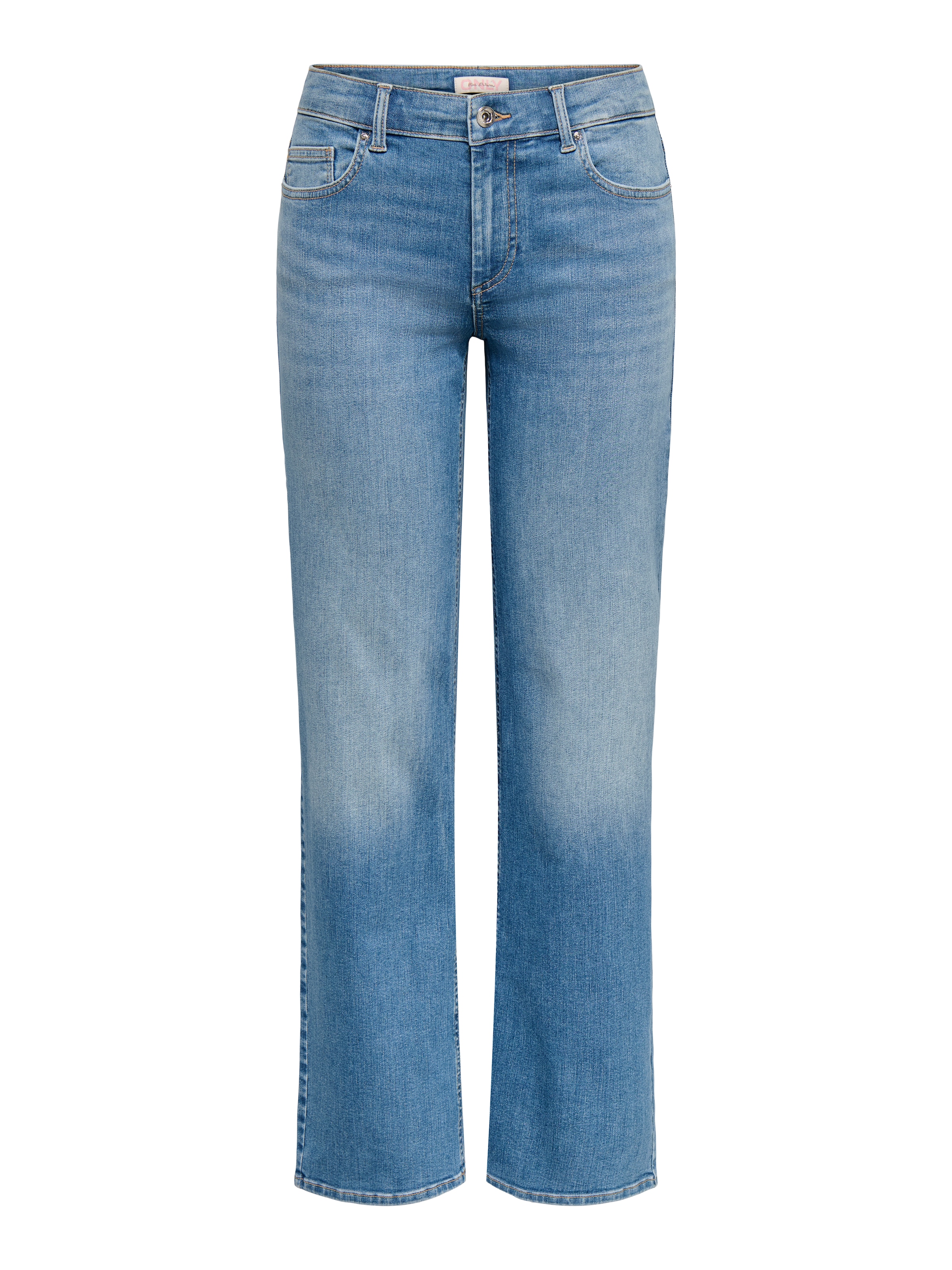 ONLY Jeans droit »ONLWINNIE  MID STRAIGHT DNM« Baumwollmischung, straight fit, mid waist