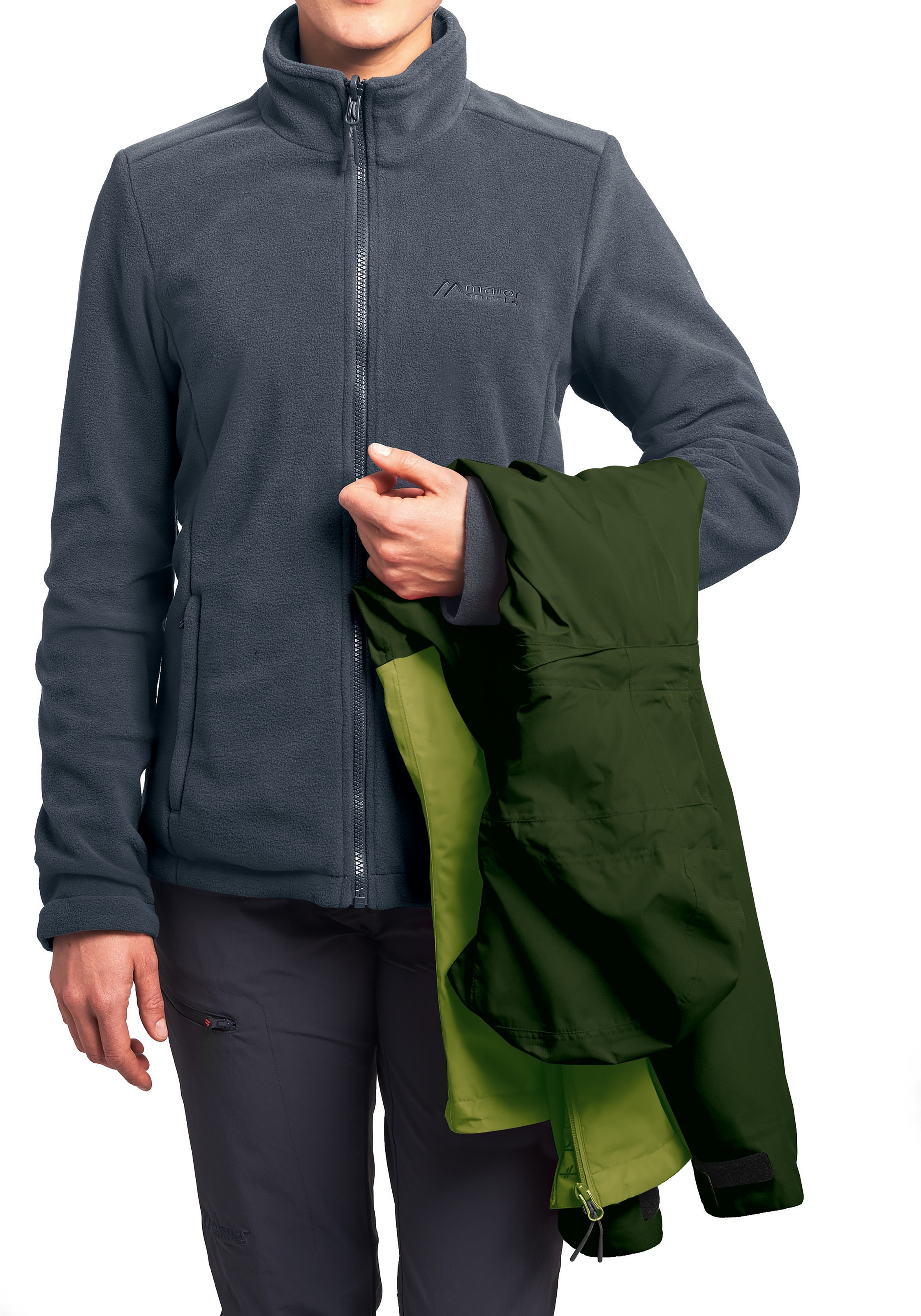 Maier Sports Funktionsjacke »Gregale DJ W«, Damen Wanderjacke wasserdicht, Outdoorjacke mit Kapuze
