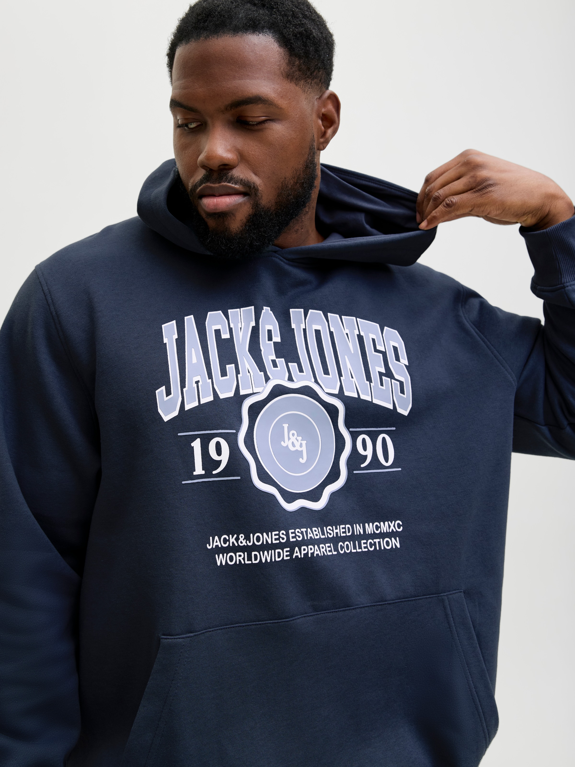 Jack & Jones PlusSize Sweat à capuche »JJMAKO SWEAT HOOD PLS«
