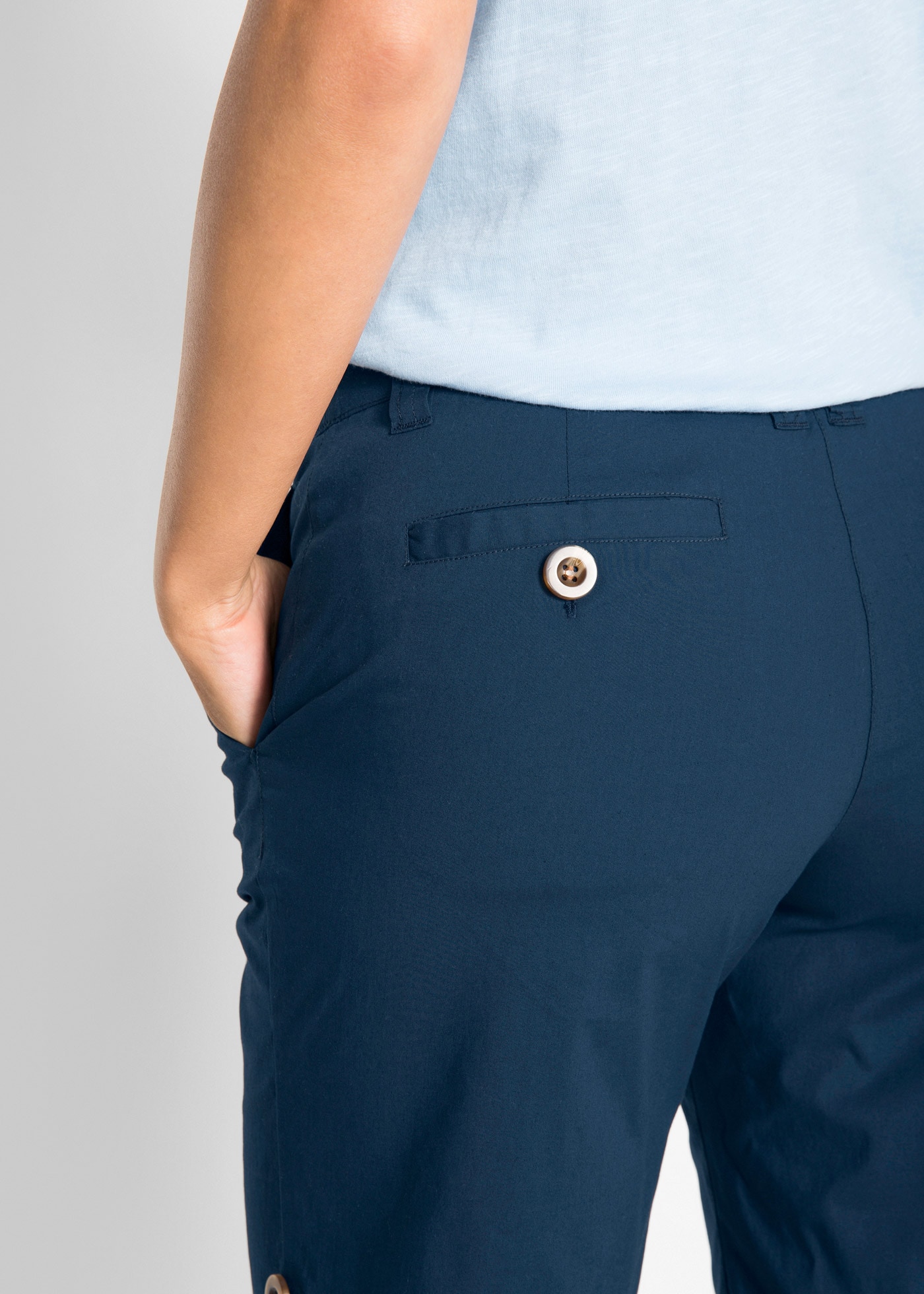 bonprix Bermudas »Stretch Bermuda«  mit krempelbaren Beinen, Regular Fit