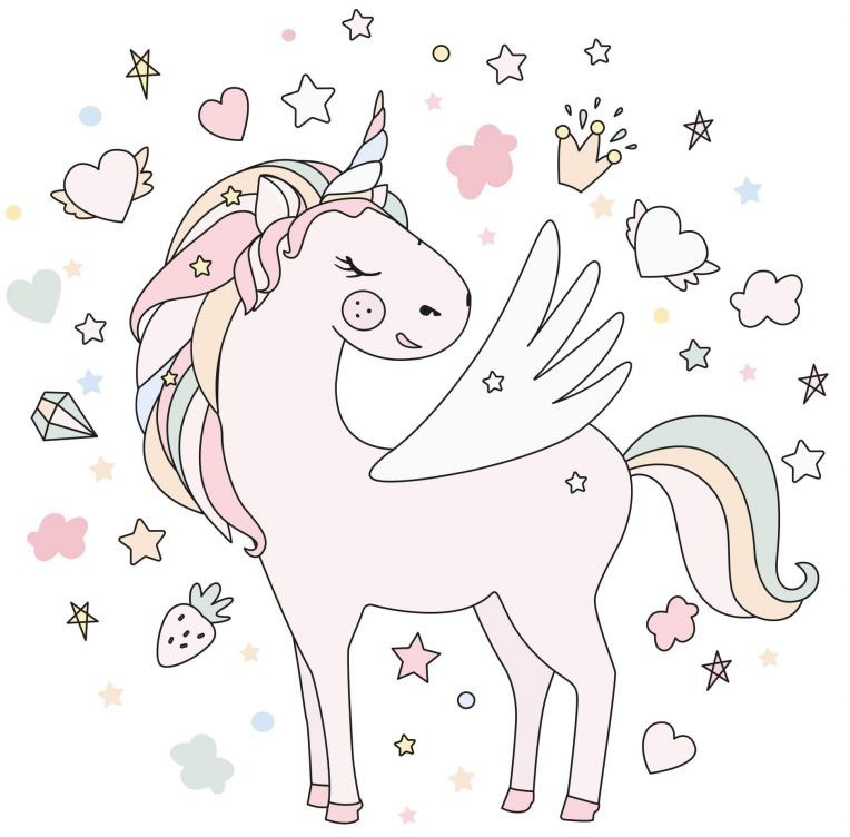 Image of Wall-Art Wandtattoo »Einhorn Wandaufkleber Pony«, (1 St.) bei Ackermann Versand Schweiz