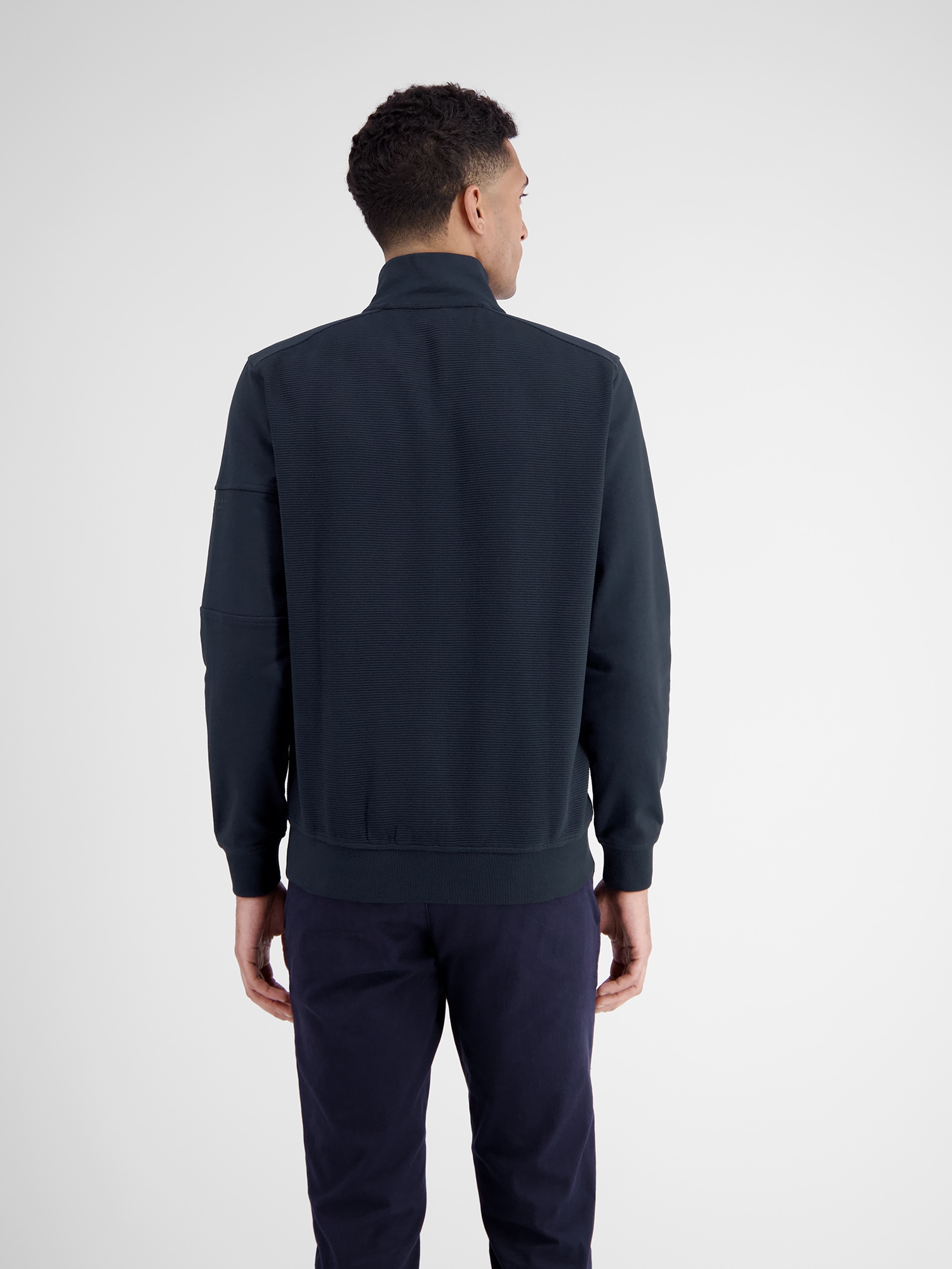 LERROS Sweatjacke »Herren Sweatjacke in Struktur-Baumwollqualität«