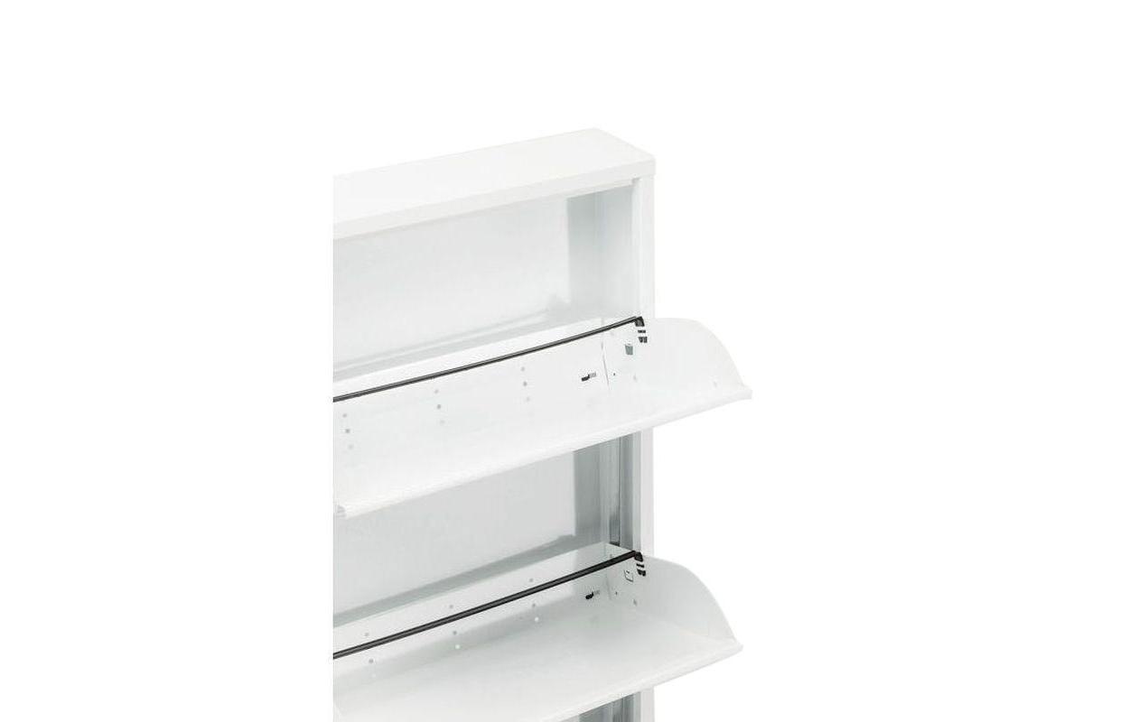 Kare Design Schuhschrank "Caruso Stahl, Weiss"