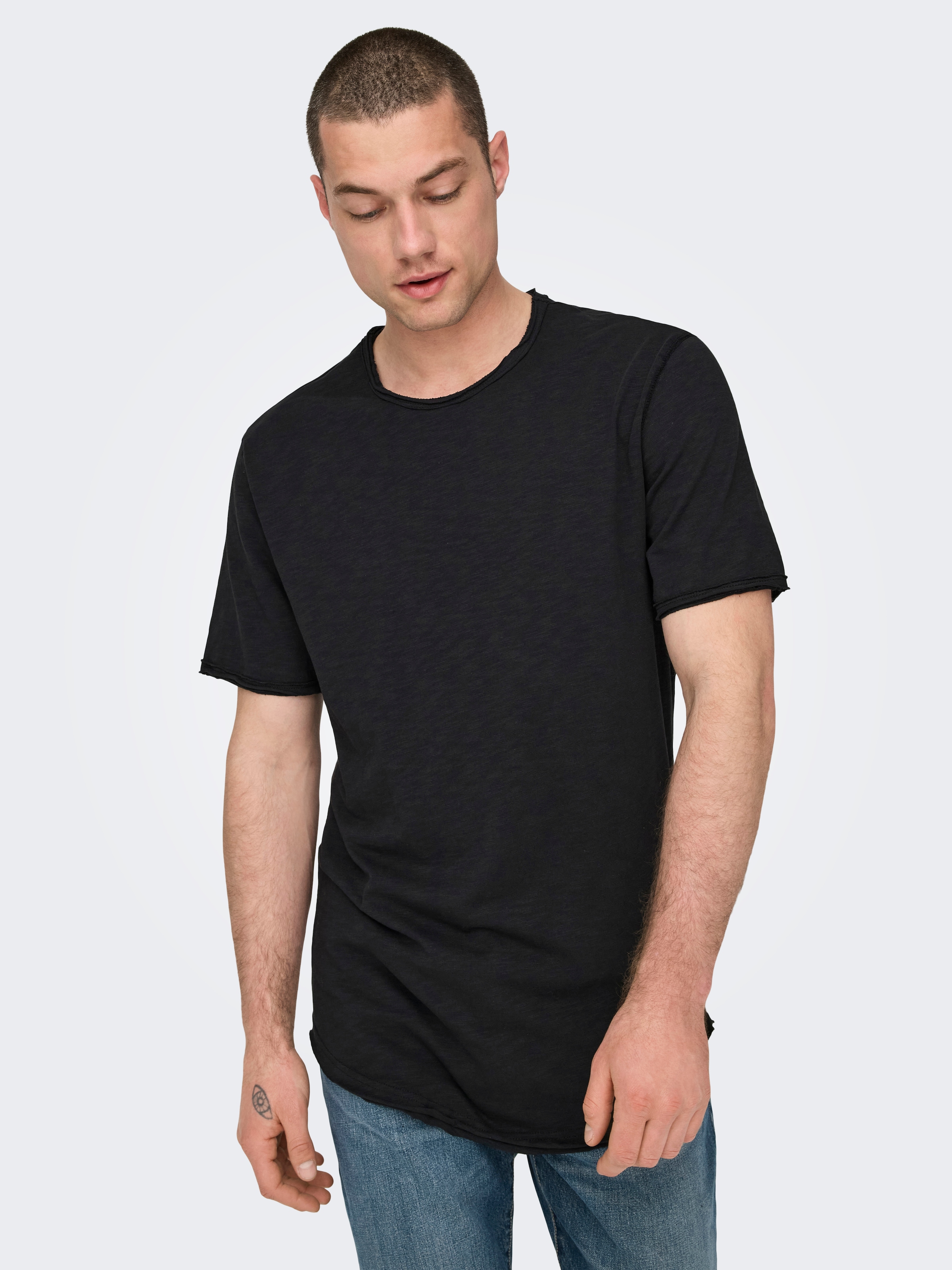 Image of ONLY & SONS T-Shirt "ONSBENNE LONGY SS TEE NF 7822 NOOS"