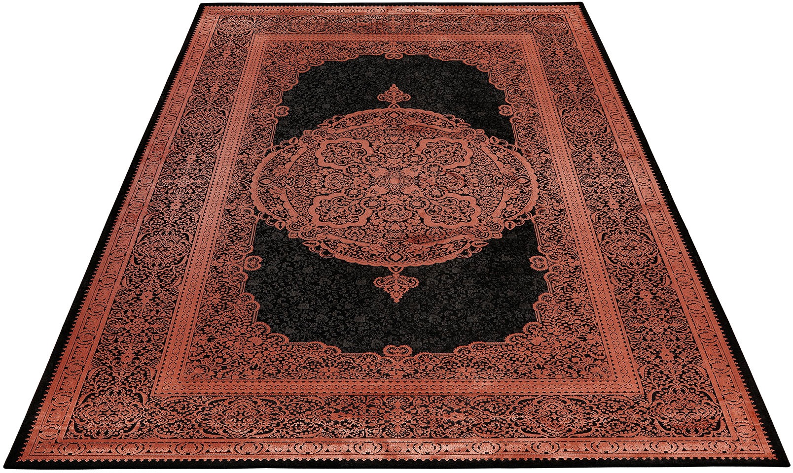 Image of Obsession Teppich »My Palace of Obsession 160«, rechteckig, 10 mm Höhe, Kurzflor, Orient-Optik, besonders hohe Knotendichte, Obermaterial: 85% Viskose, ideal im Wohnzimmer & Schlafzimmer bei Ackermann Versand Schweiz