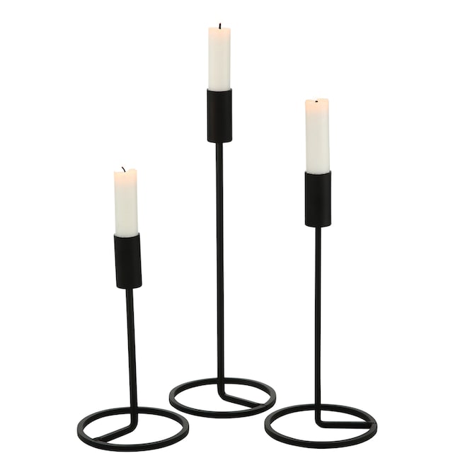 BOLTZE Kerzenleuchter »Fio«, (Set, 3 St.), aus Eisen kaufen