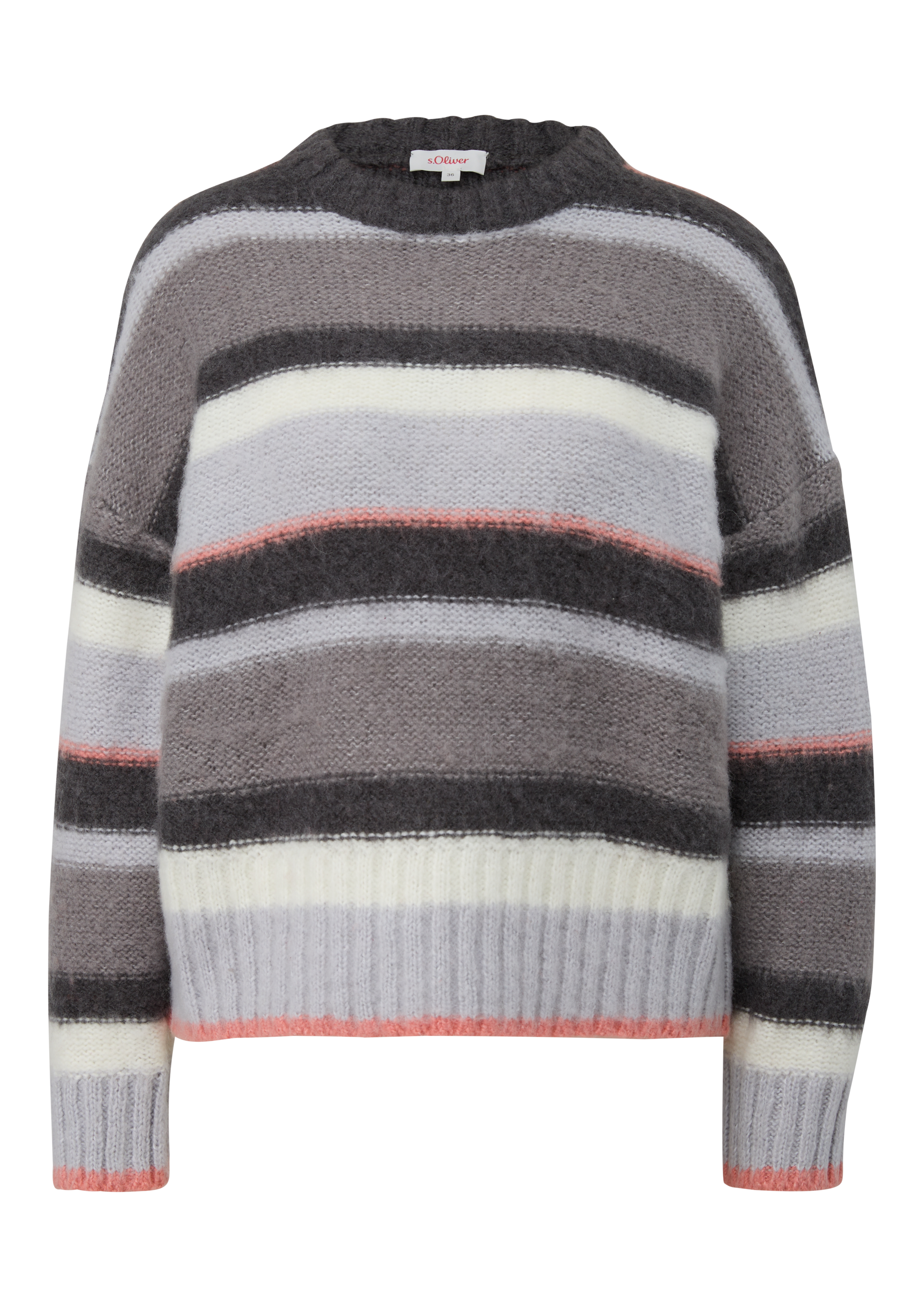 s.Oliver Strickpullover, mit Streifenmuster