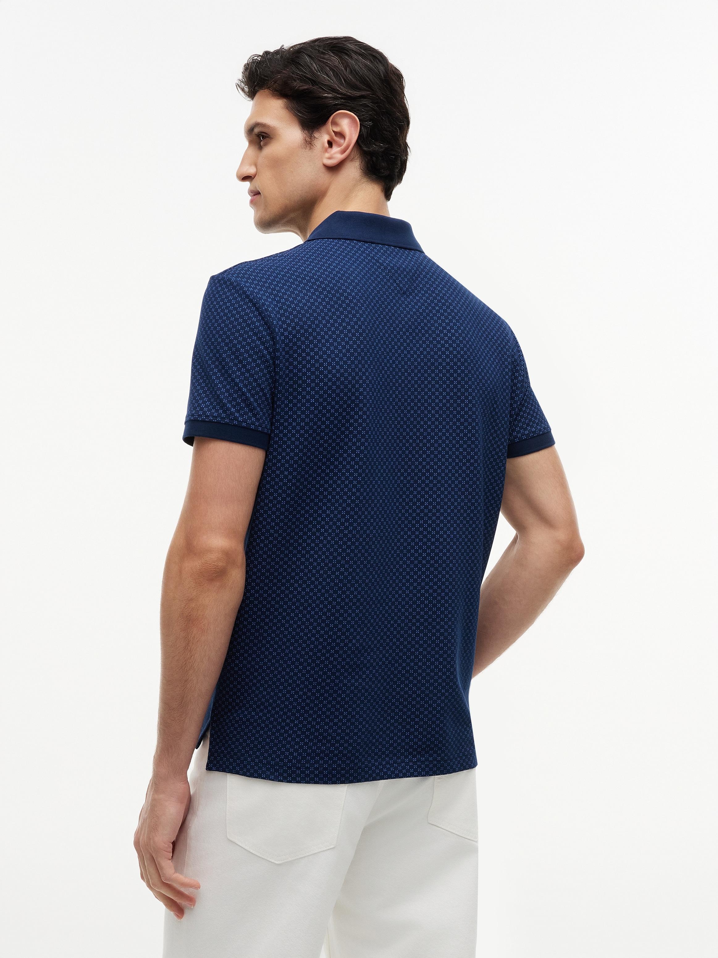 Tommy Hilfiger Polo »MICROPRINT PIQUE« avec motif géométrique, coupe régulière