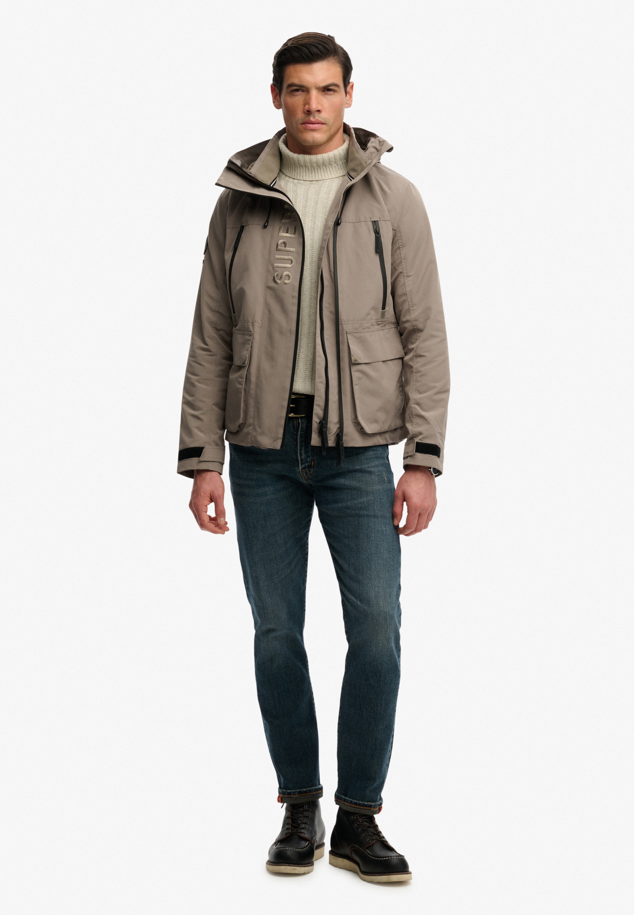 Superdry Veste d'extérieur »HOOD ULTIMATE EMB WINBREAKER« mit Kapuze Kunstfaser, regular fit