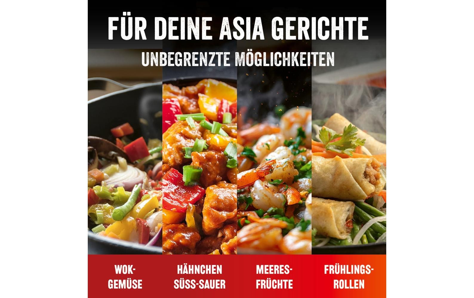 LANDMANN Wok »Grill-Wok Pure - Pfanne aus Gusseisen« Gusseisen