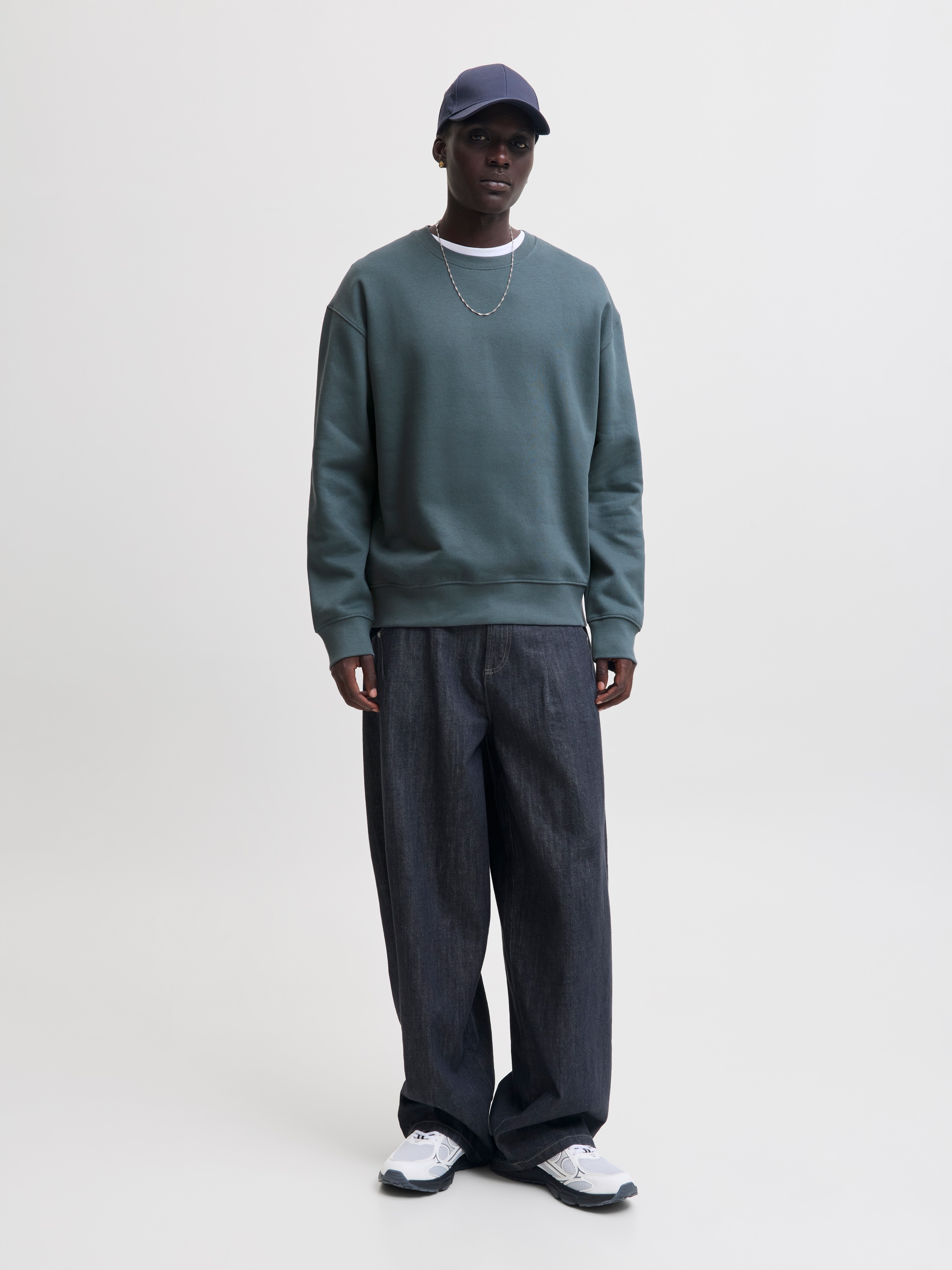 Jack & Jones Sweat-shirt »JJEACE SWEAT CREW NECK NOOS«, mélange de coton, coupe ample
