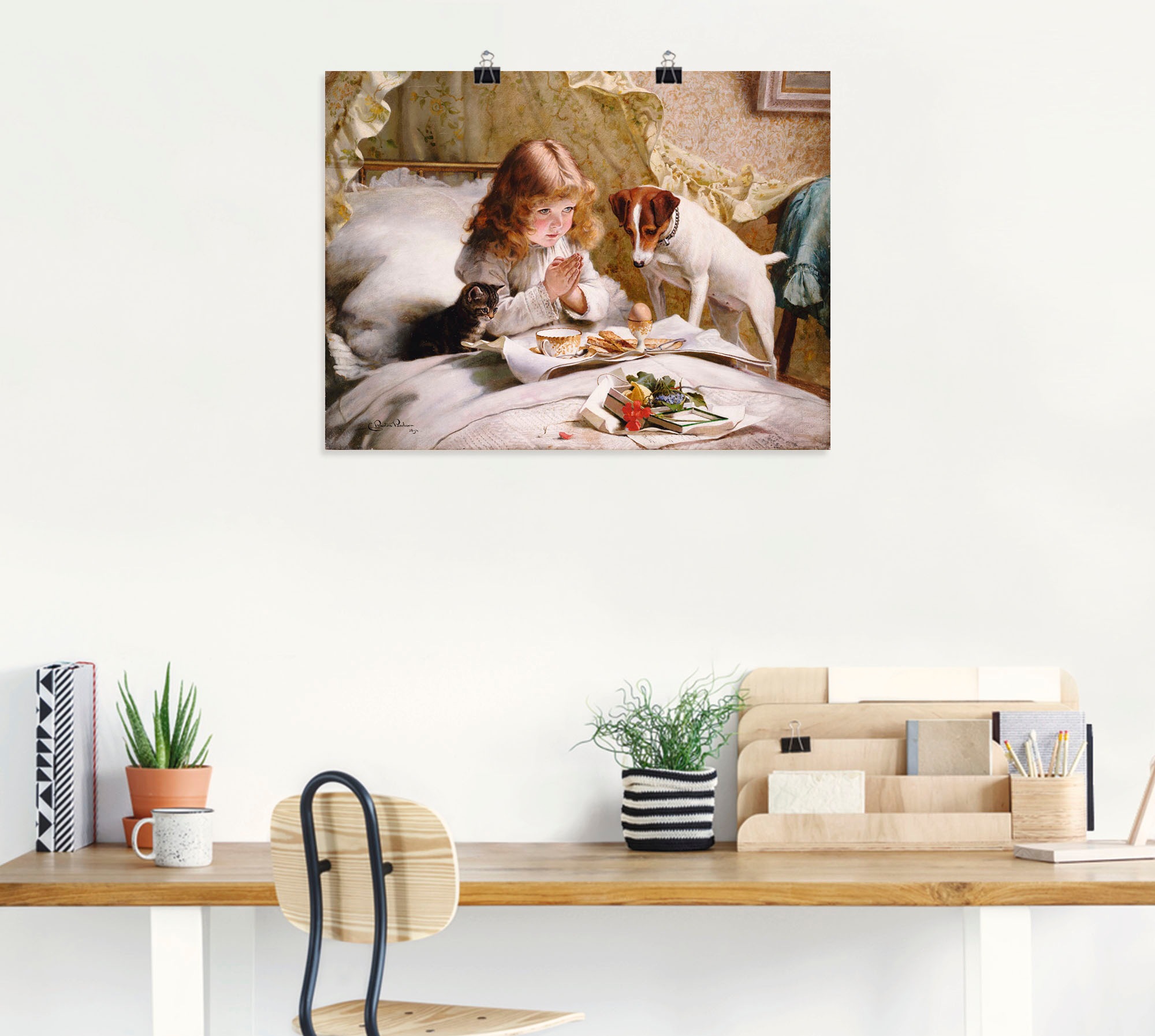 Artland Wandbild »Das Gebet. 1894« Kind 1 Stk. tlg. als Leinwandbild, Poster in verschied. Grössen