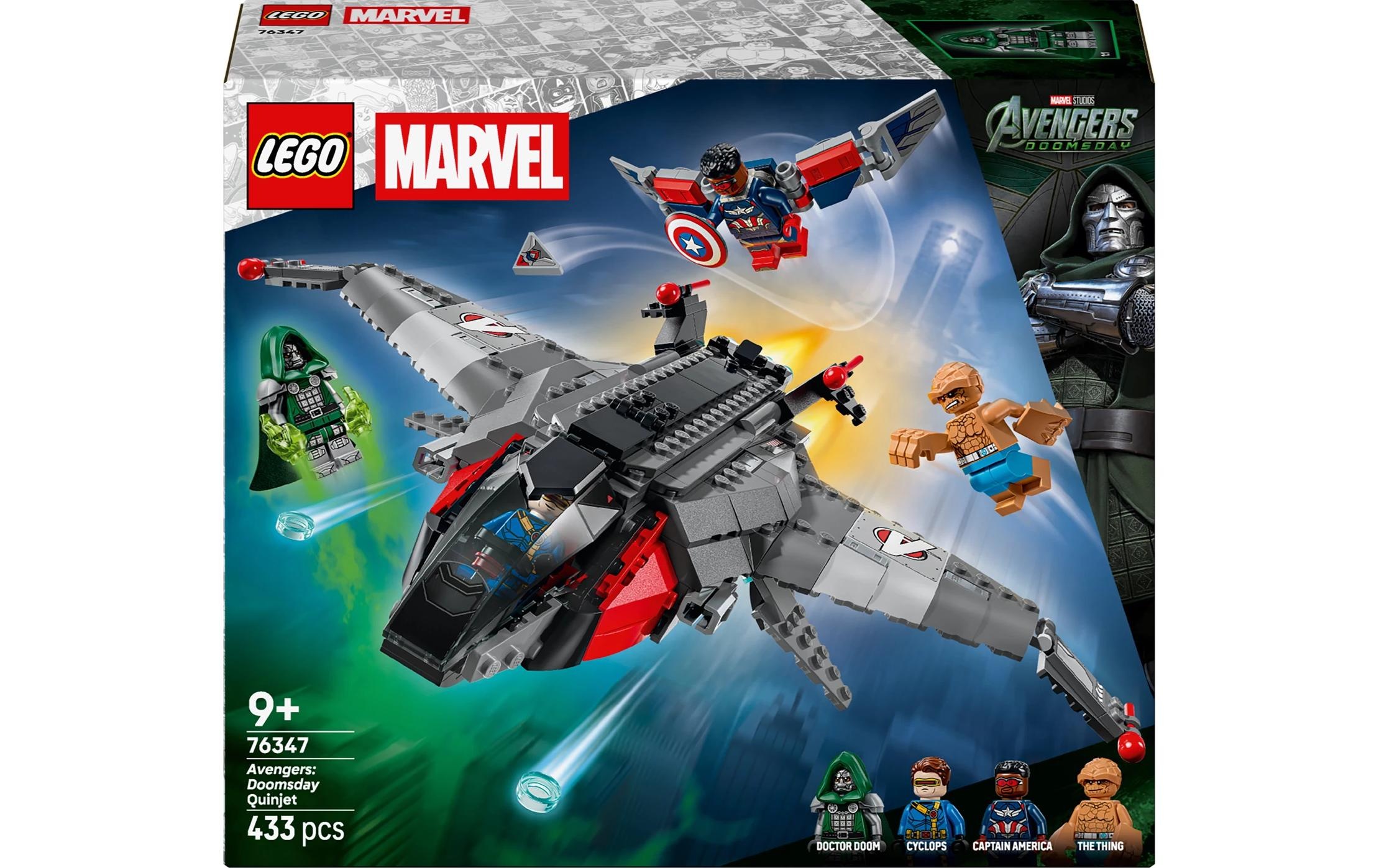 LEGO® Konstruktionsspielsteine »Avengers: Doomsday Quinjet Marvel Super Heroes Bausatz«