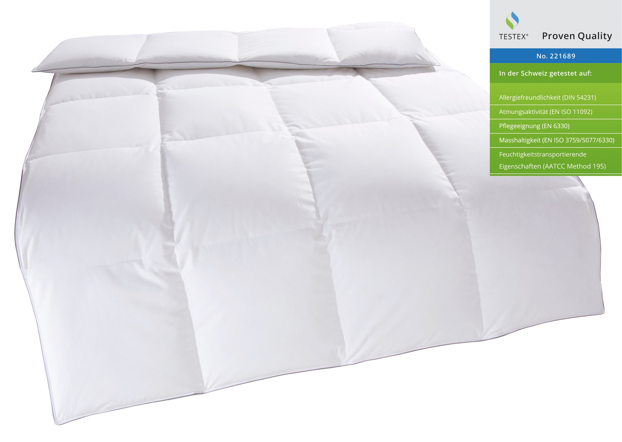 OTTO home Daunenbettdecke "Tamins, Bettdecke 135x200 cm, 155x220 cm, Made in Germany" warm Füllung 100% Daunen 1 Stk. tlg. Sommer, Winter, Decke, Made in Germany, Allergiker geeignet (NOMITE)