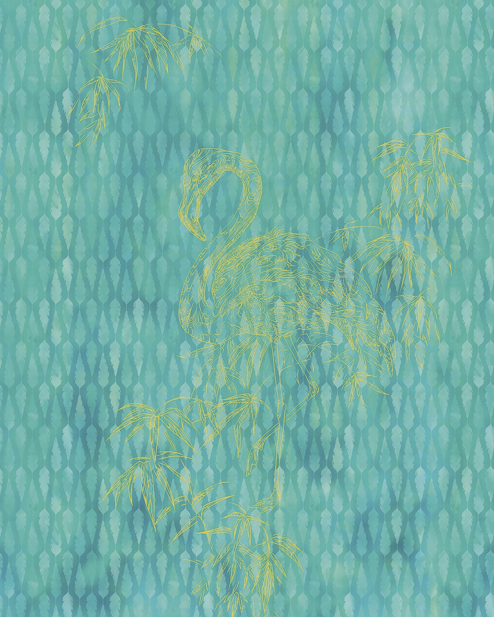 Komar Papier peint photo »Vlies Fototapete - Wild Flamingo - Grösse 200 x 250 cm« imprimé