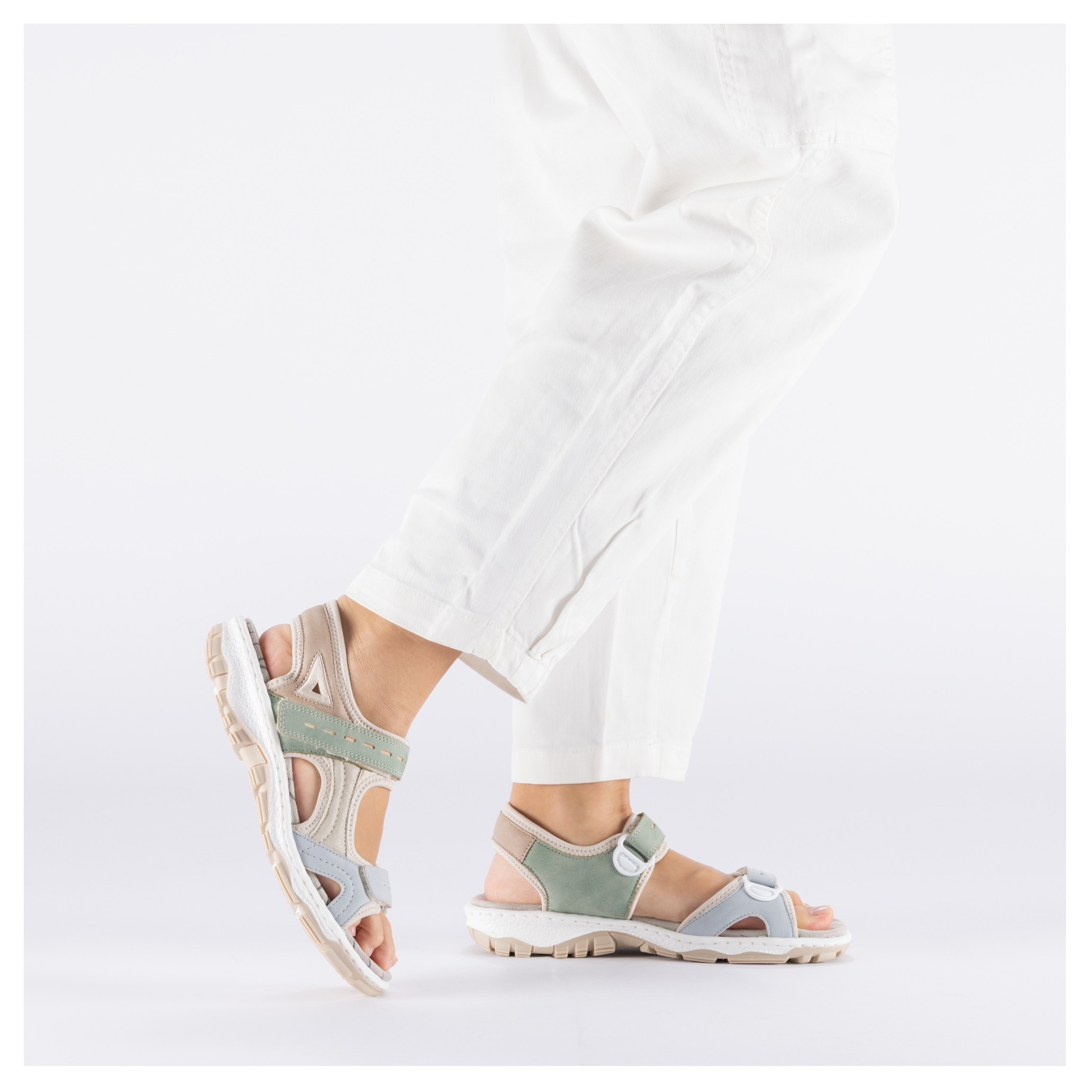 Rieker Sandale  Chaussure d'été, sandale, sandale outdoor avec velcro