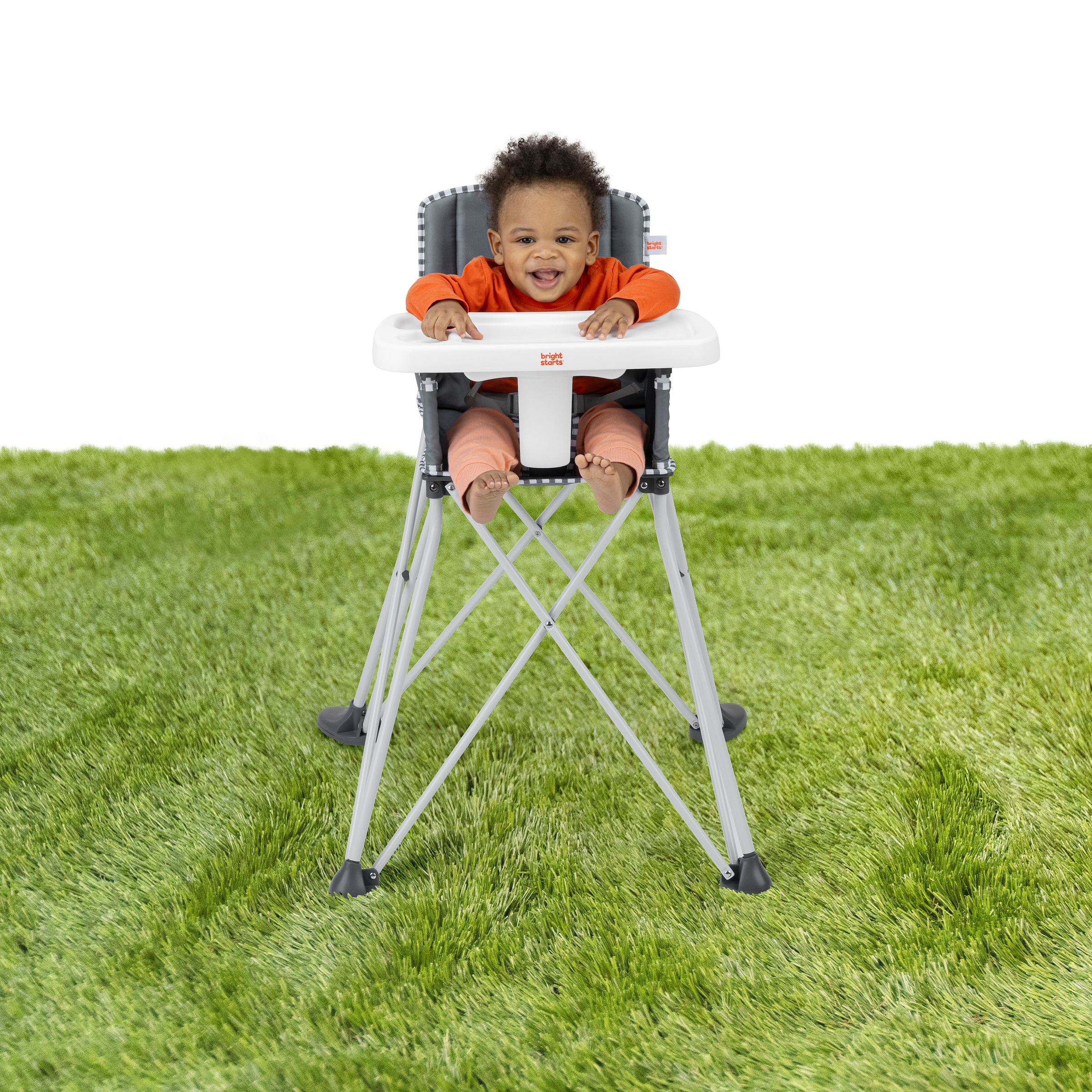 ingenuity Chaise haute »Pop ‘N Dine Portable High Chair - Grau« () ideal für Unterwegs
