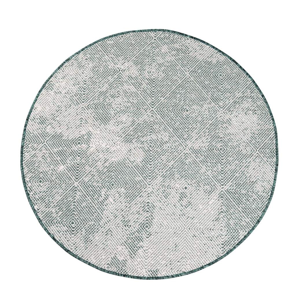 Carpet City Outdoorteppich »DUO RUG 5845« rund 5 mm Höhe Wendeteppich Wetterfest In- & Outdoor, Balkon, Terrasse, Wohnzimmer