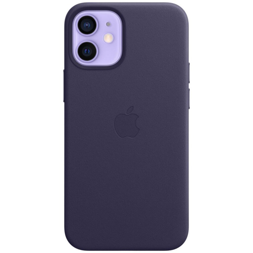Apple Smartphone-Hülle »Apple iPhone 12 Mini Leder Case Mag Violet«, iPhone 12 Mini