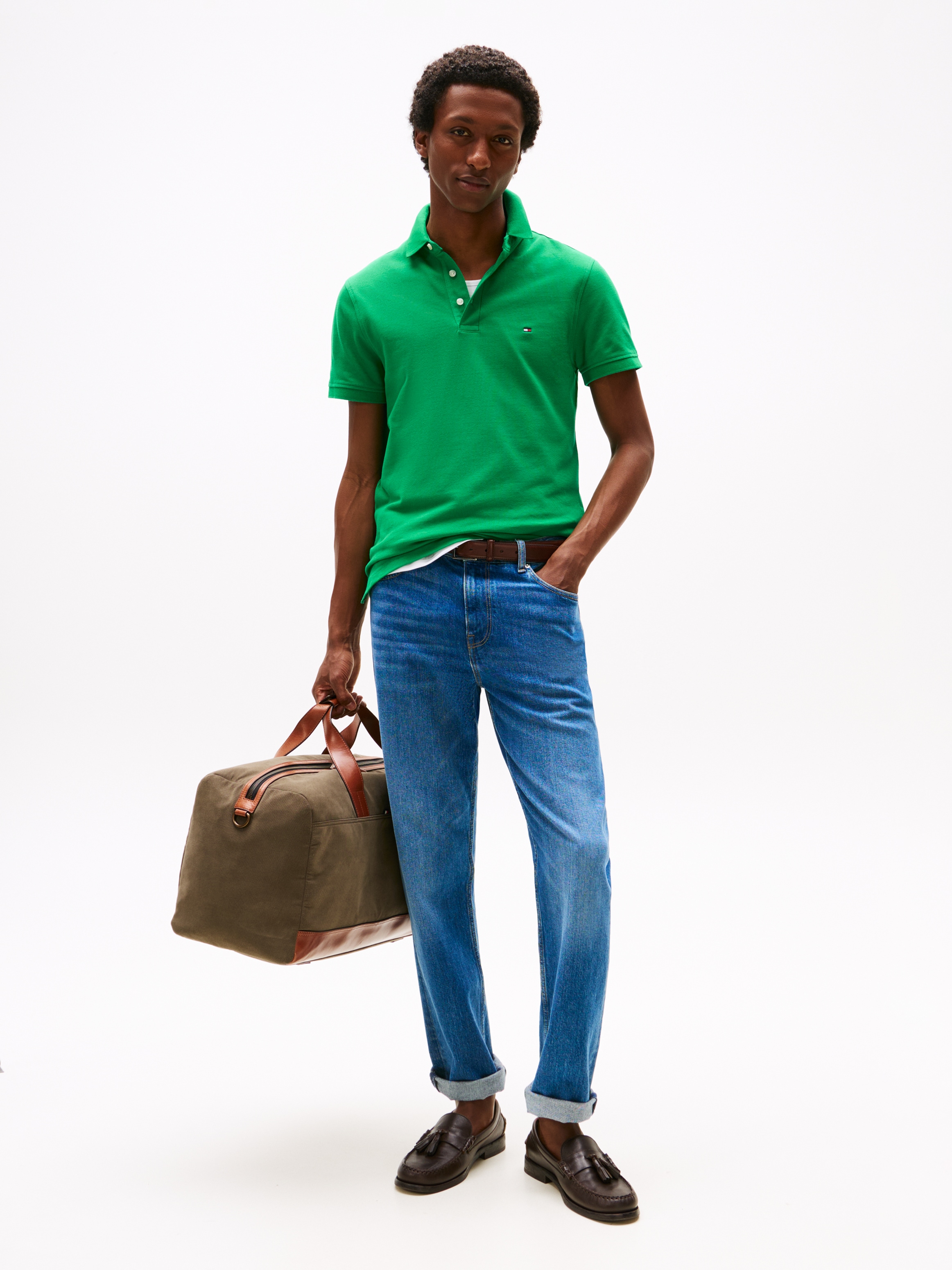 Tommy Hilfiger Poloshirt »1985 SLIM POLO«, aus leicht strukturiertem Piqué-Material