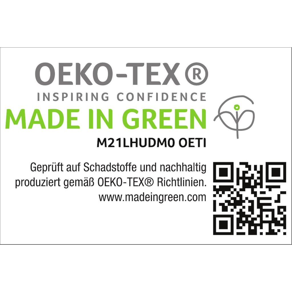 Haeussling Daunenbettdecke »GRÖNLAND Made in Green«, extrawarm, Füllung neue, weisse 90% Daunen/10% Federn, Kl. 1, Bezug 100% Baumwolle, (1 St.)
