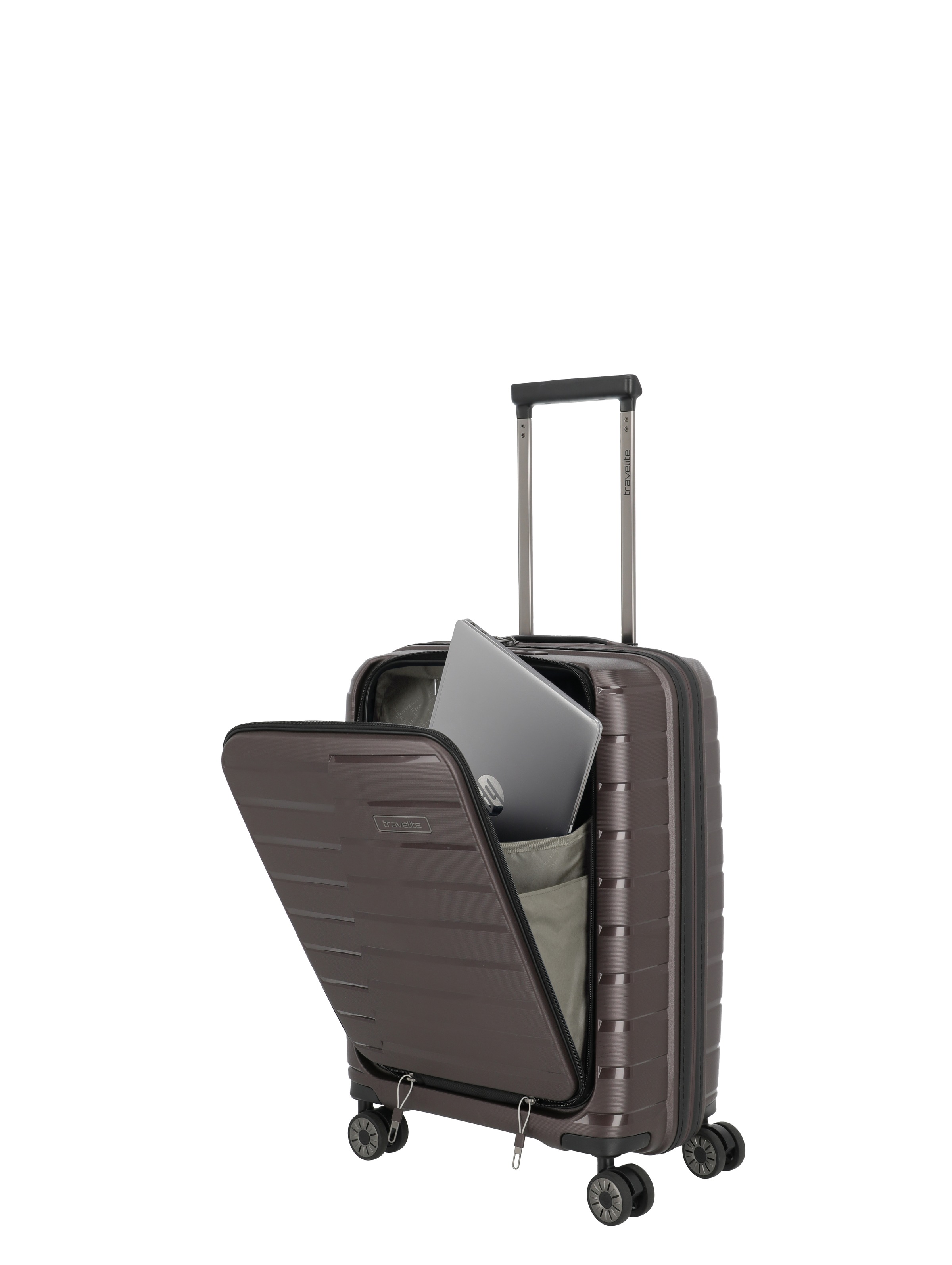 travelite »AIR BASE Reisekoffer Hartschale« 43 litre 4 Rollen matériau résistant et agencement intérieur ingénieux